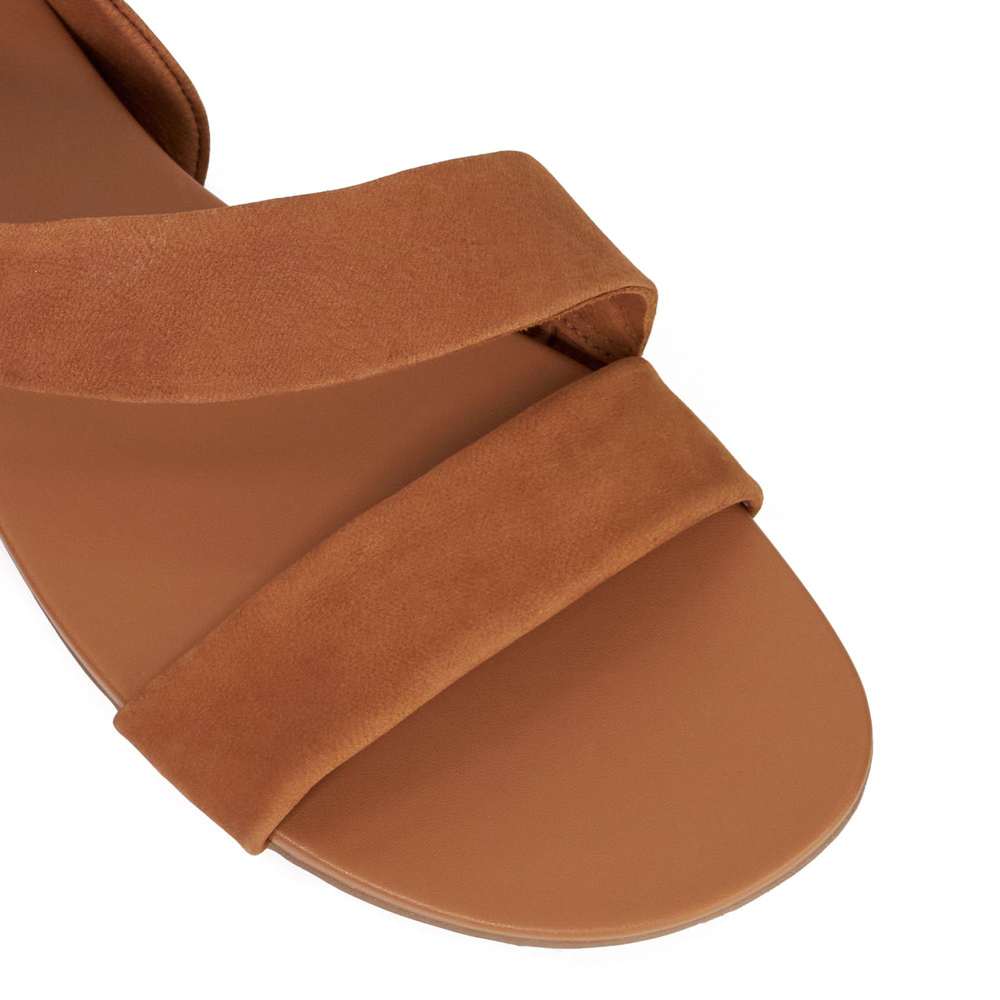 Tan - Dune London - Women's Lucina Flat Sandals - 4