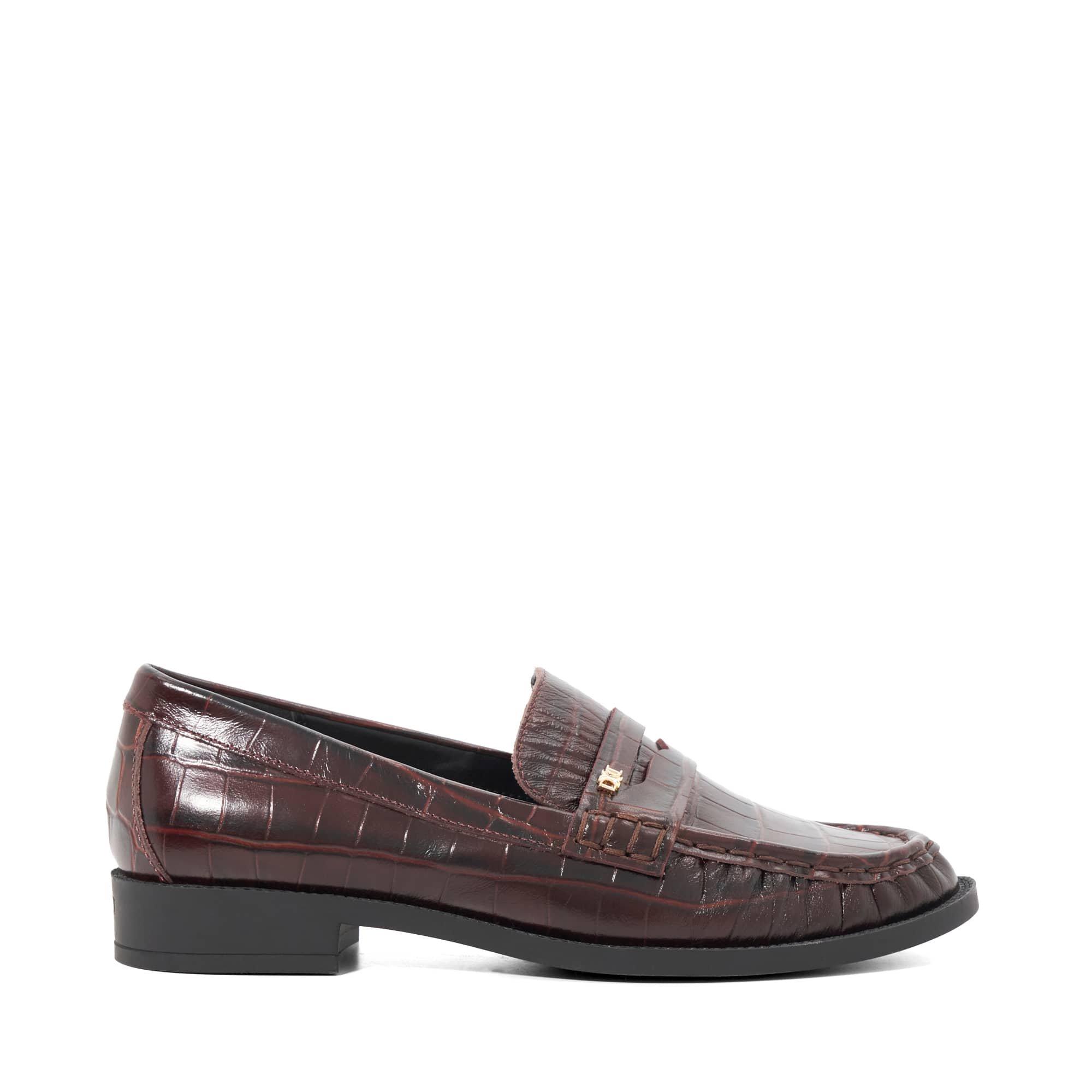 Dune London Women's Galex Loafers - Brown Leather - 7 (40)