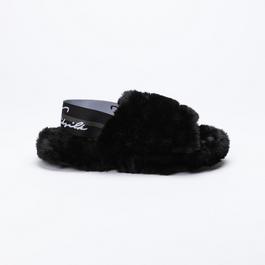 SikSilk Fluffy Sliders Womens