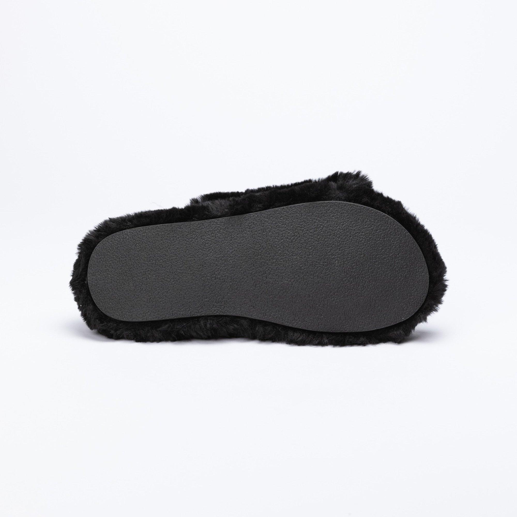 Schwarz/Grau - SikSilk - Fluffy Pool Sliders - 2