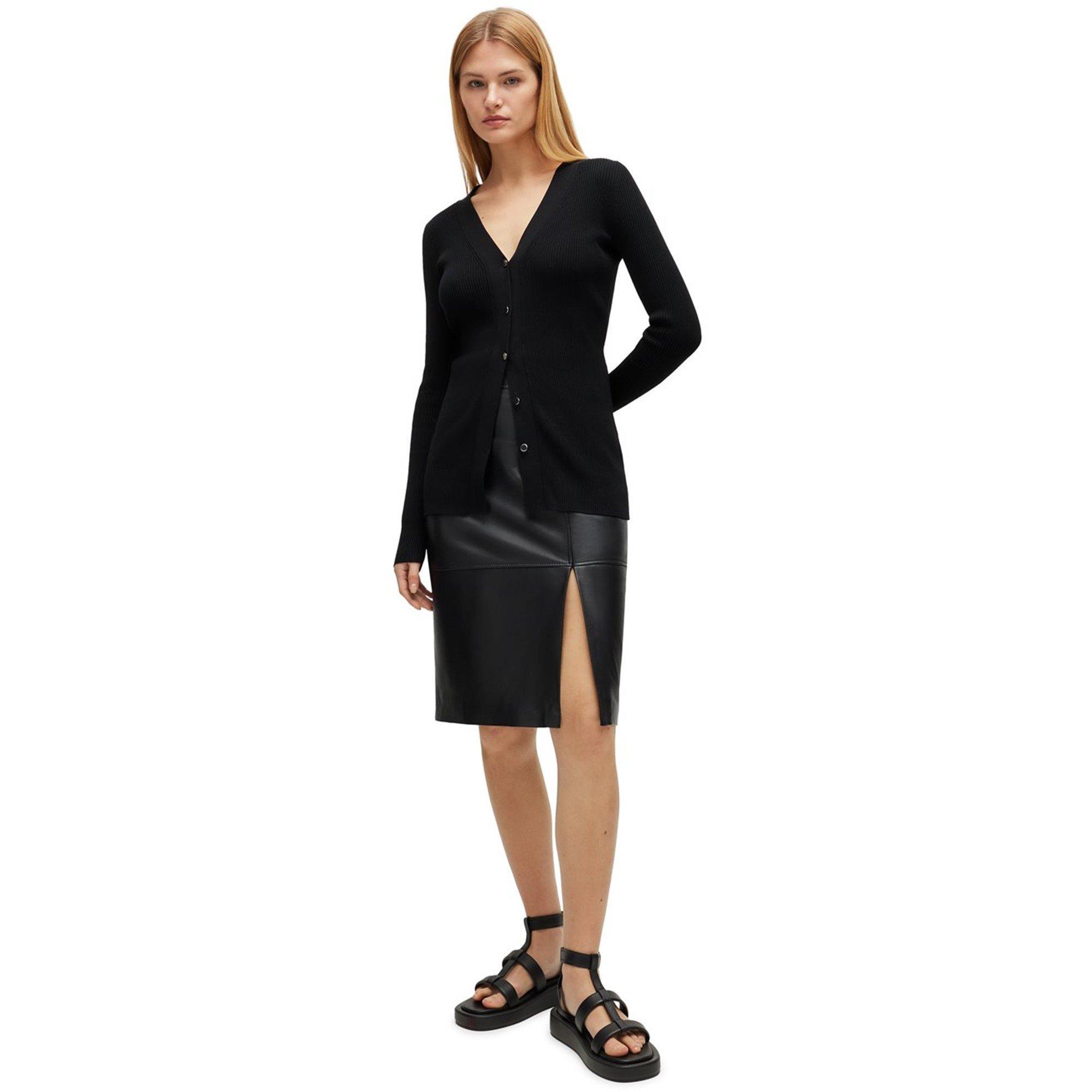 Black - Boss - Women's Scarlet Sandal C Flat Sandals - 11