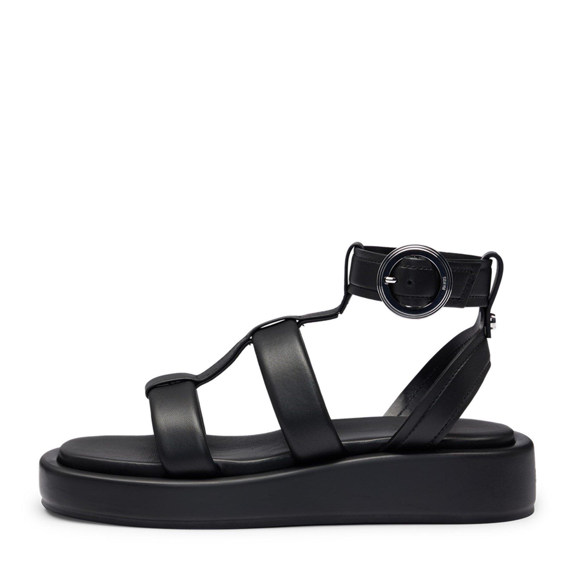 Black - Boss - Women's Scarlet Sandal C Flat Sandals - 3