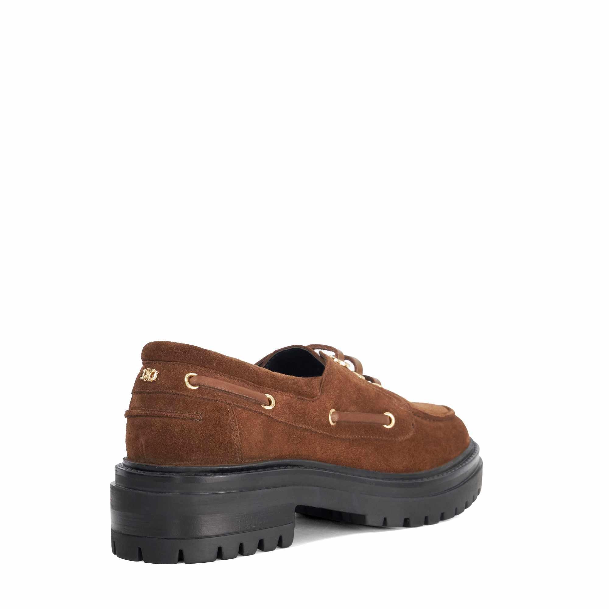 Braunes Wildleder - Dune London - Women's Glazit Loafers - 3