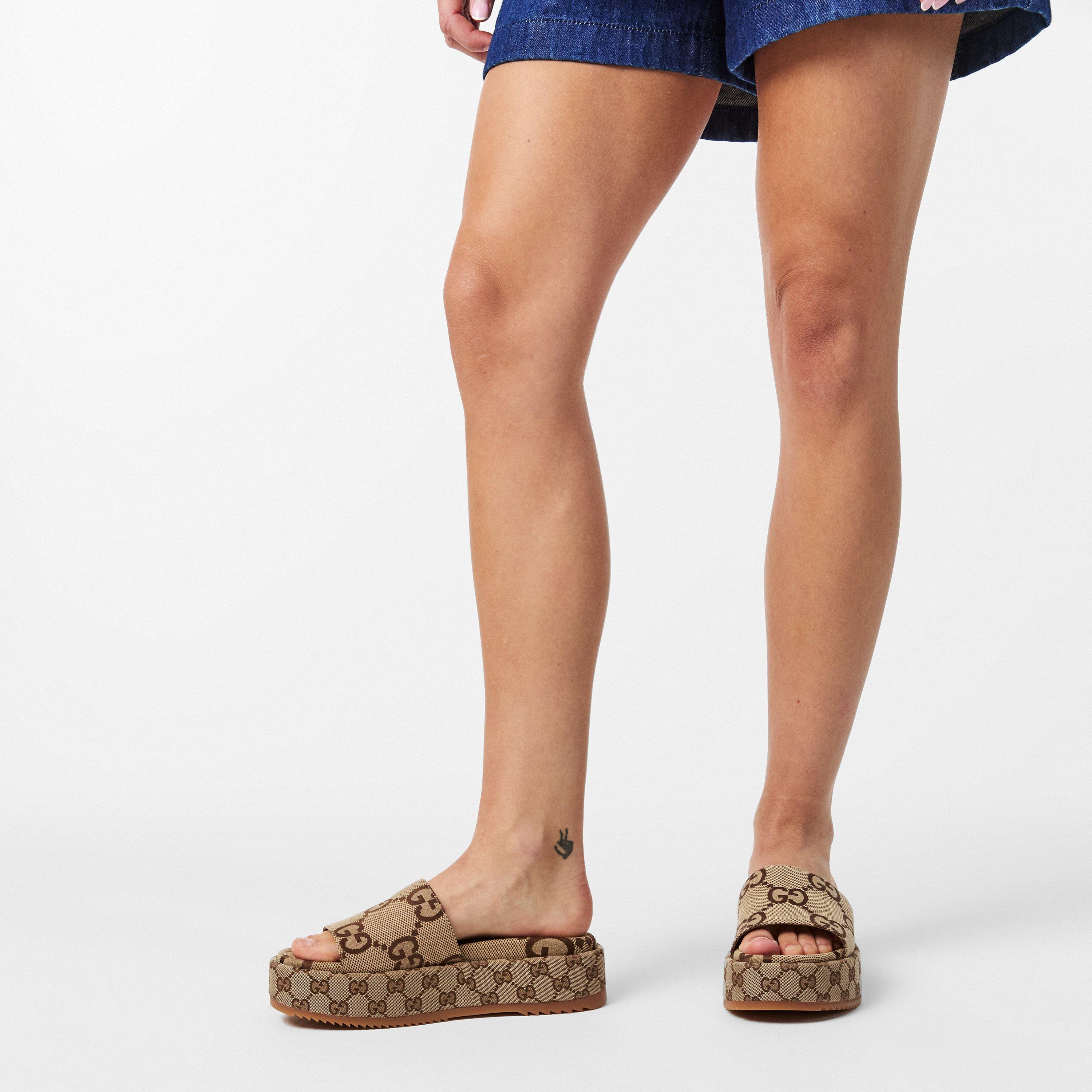 Camel 2580 - Gucci - Platform Slide Sandals - 3