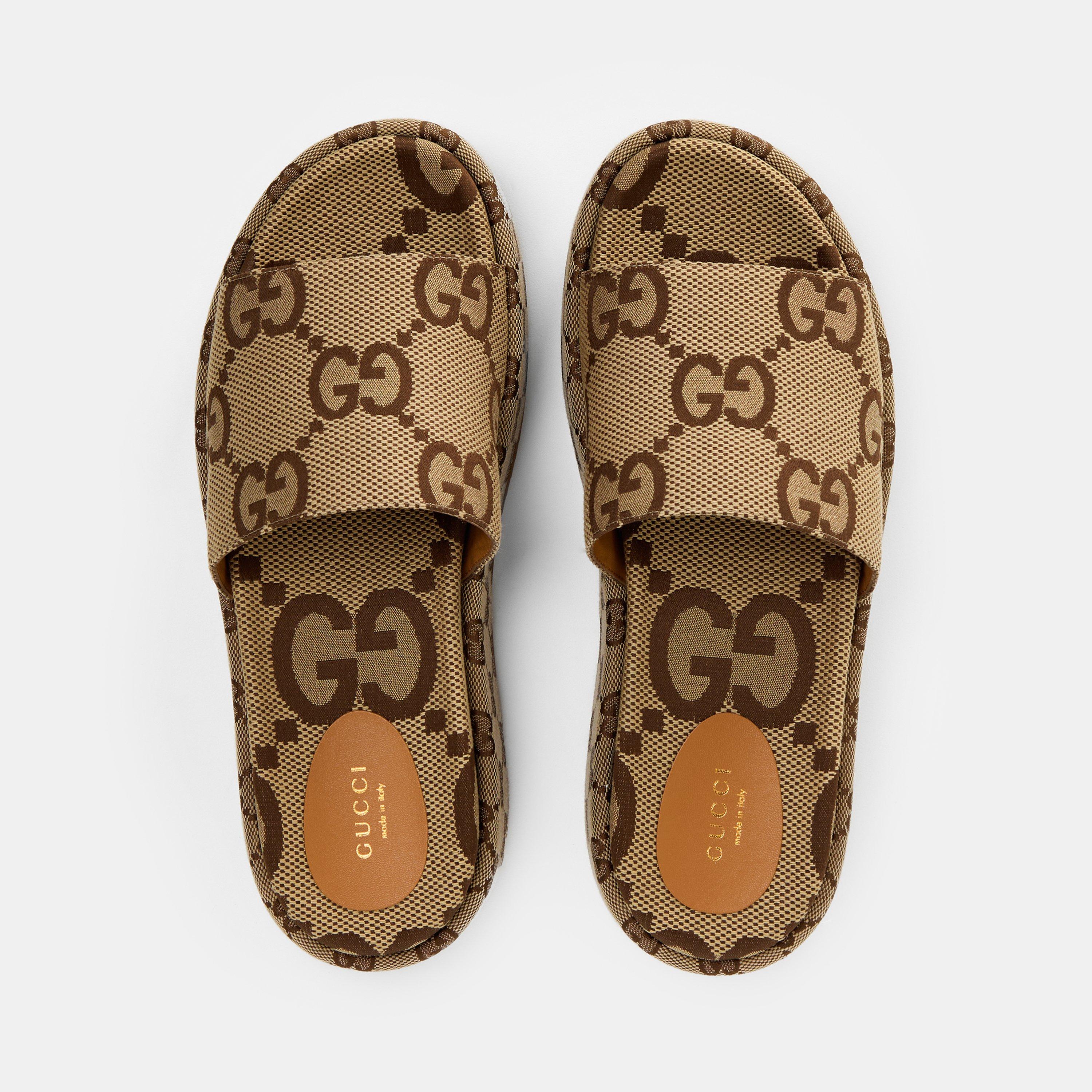 Gucci Platform Slide Sandals Pool Shoes Cruise Fashion