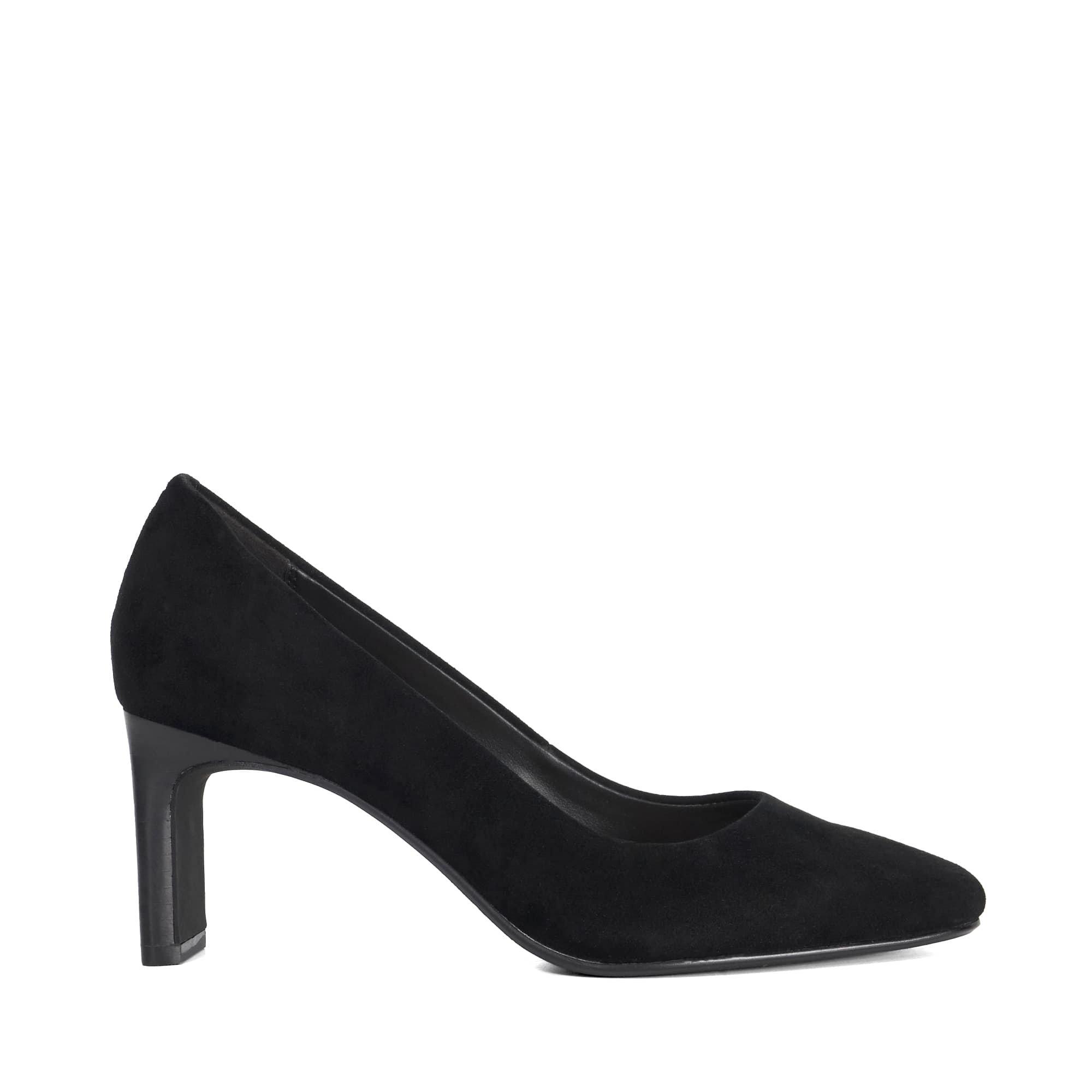 Dune London Women's Suede Block Heel Court Shoes - Black Suede - 8 (41)