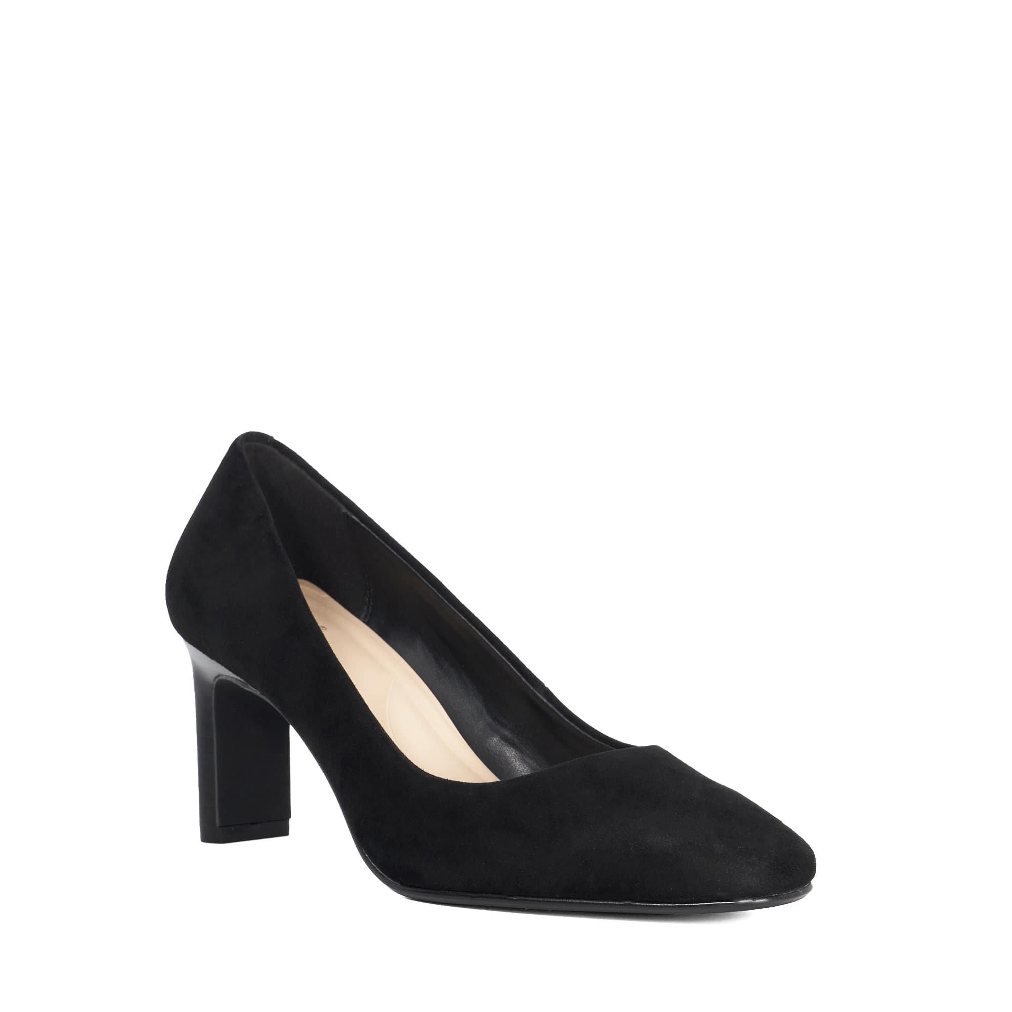 Zwart suède - Dune London - Women's Begin Block Heel Court Shoes - 2