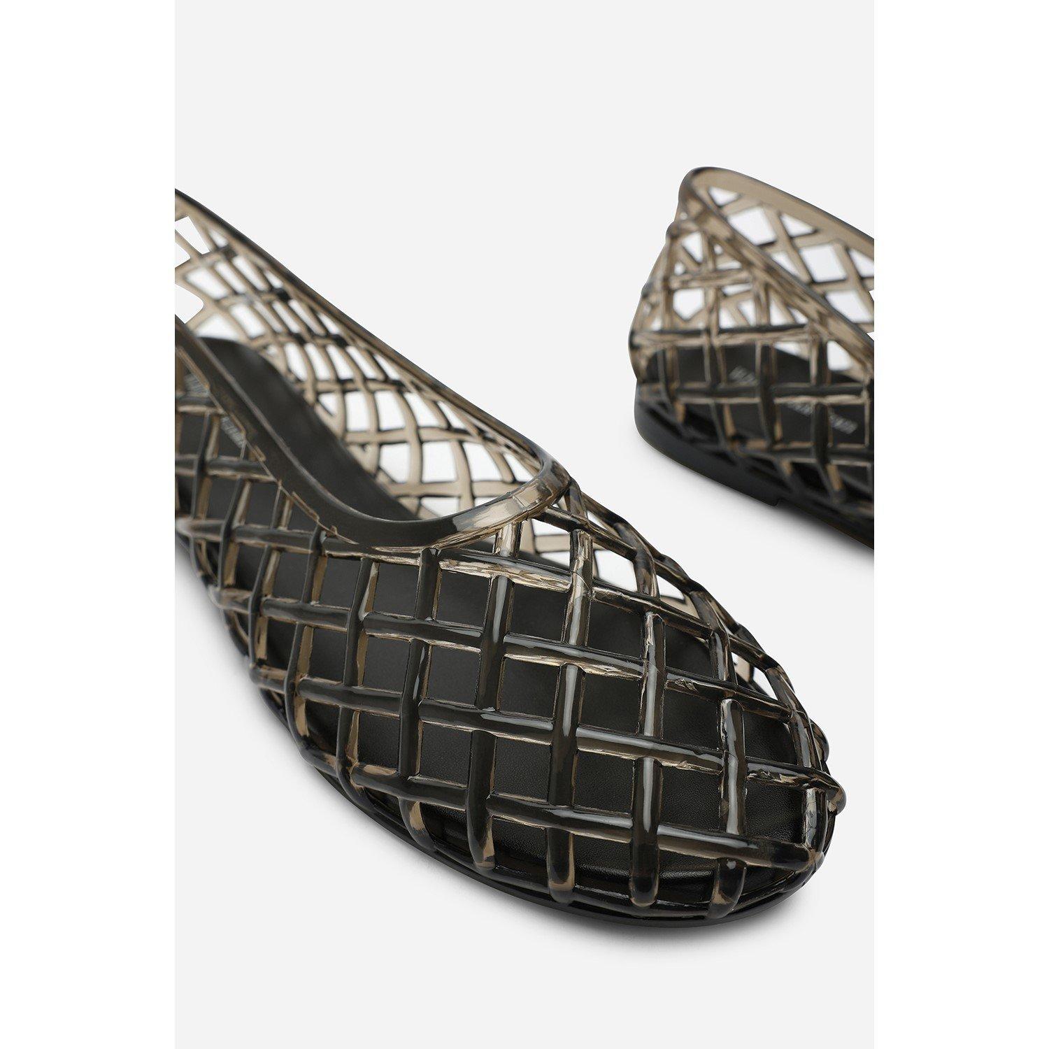 Crna žele - Wheres That From - Where’s Clear Jelly Ballet Pumps - 5