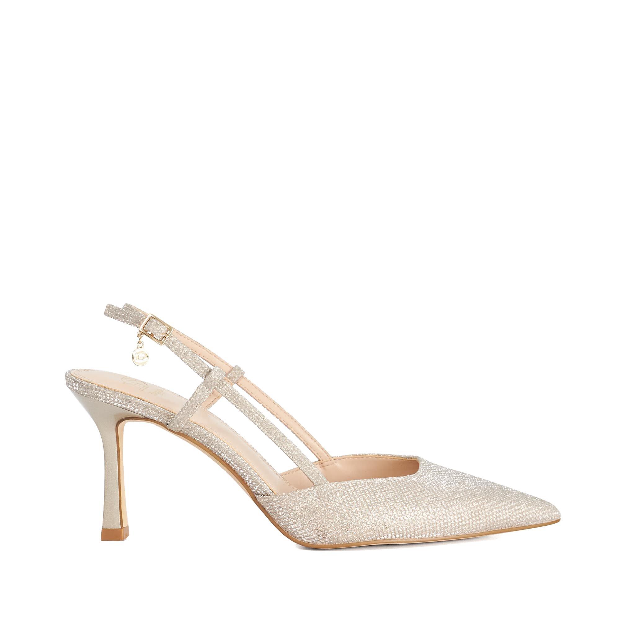 Dune London Women's Composure Medium Heel Stiletto Court Shoes - Gold Synthetic - 4 (37)