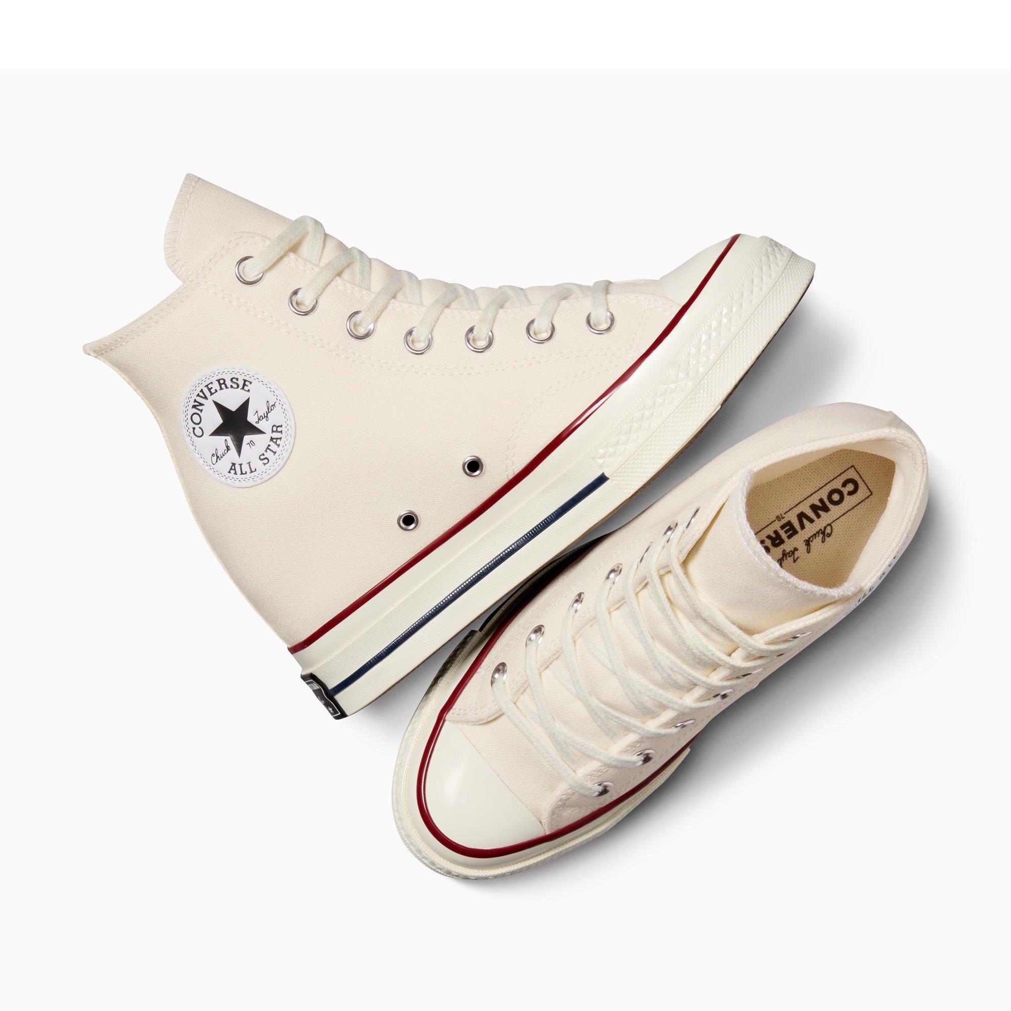 286-Egret/Bla - Converse - Women's Chuck 70 Wedge Heeled Sandals - 4