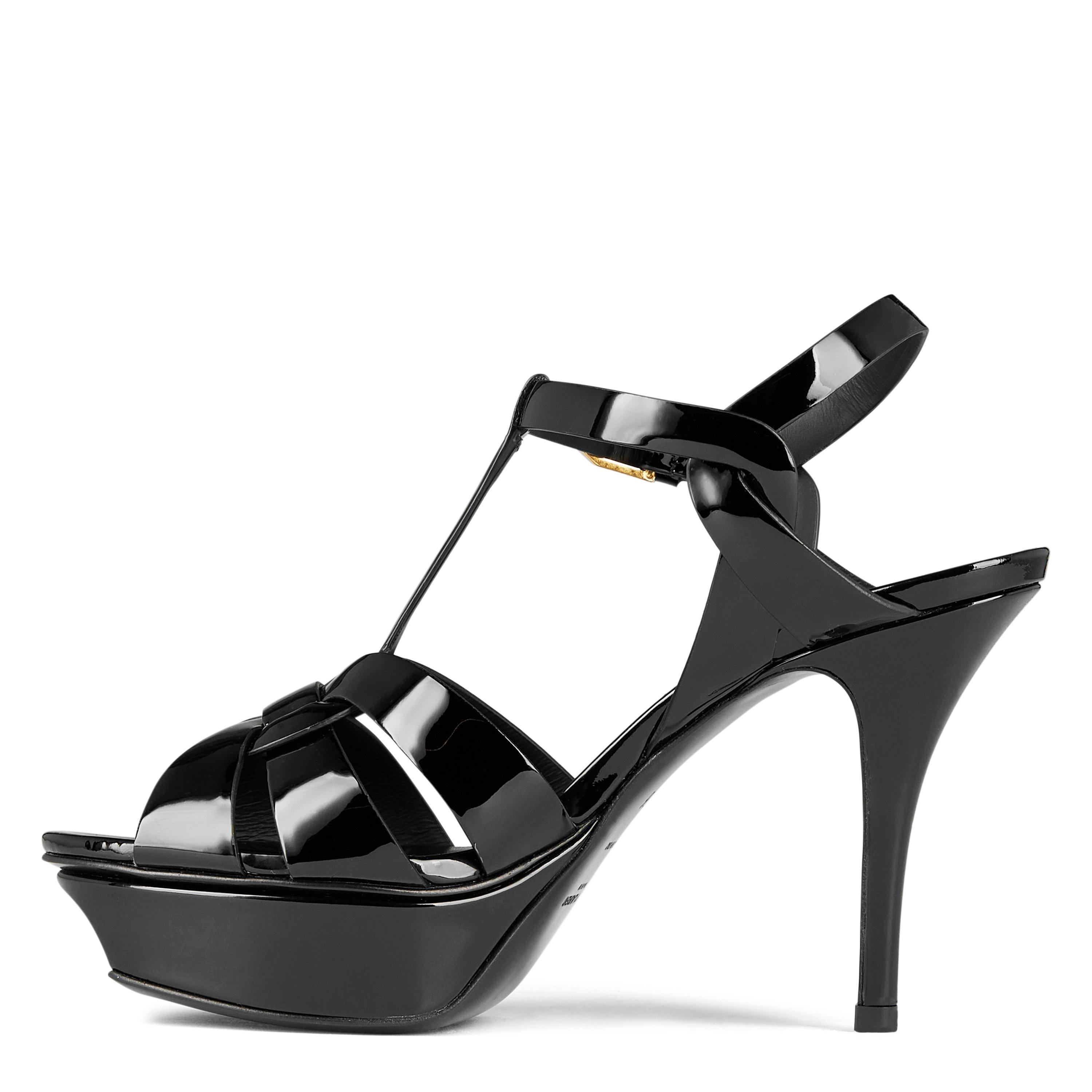 Black 1000 - Saint Laurent - Tribute Platform Sandals - 3