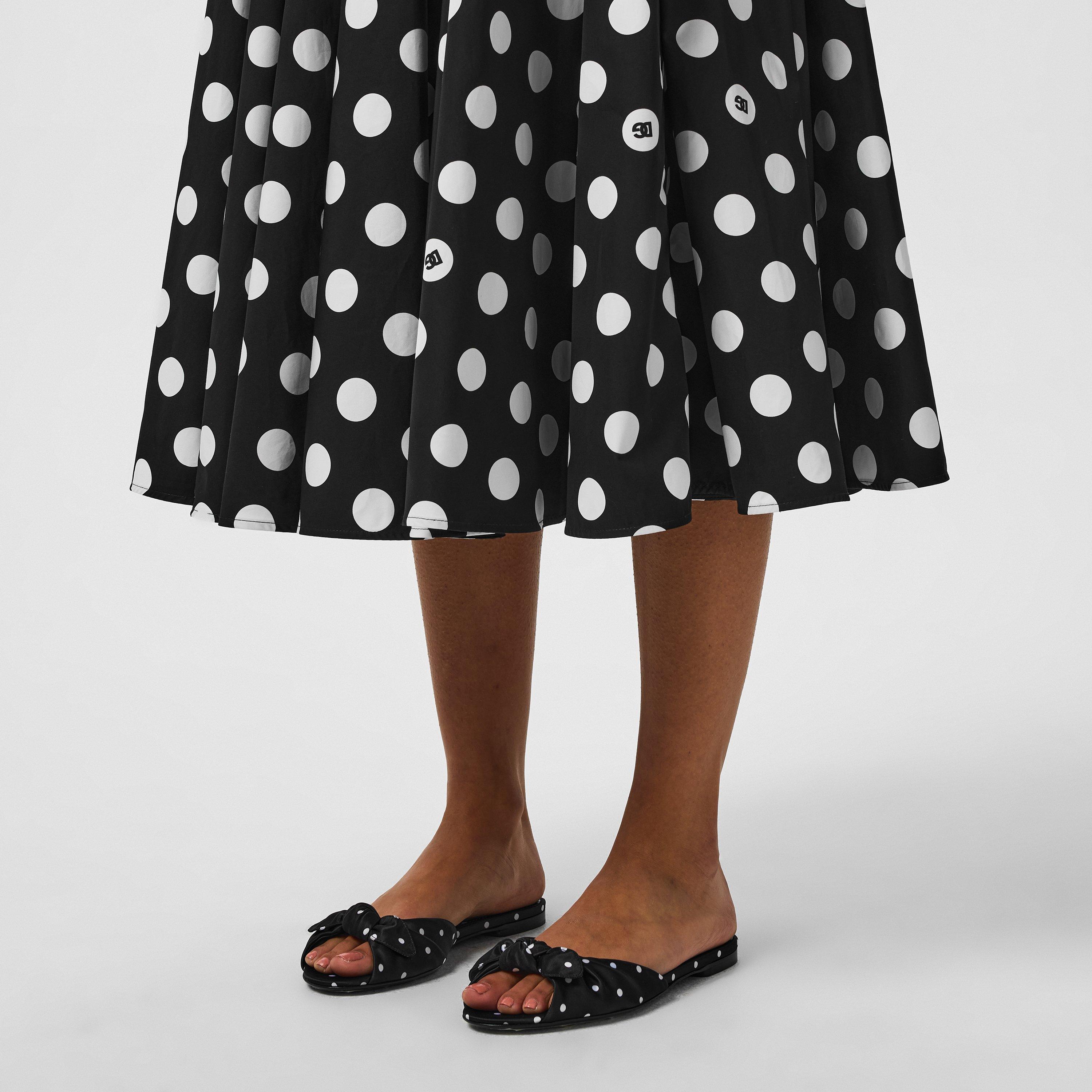 Nero - Dolce and Gabbana - Polka Dot Slippers - 2