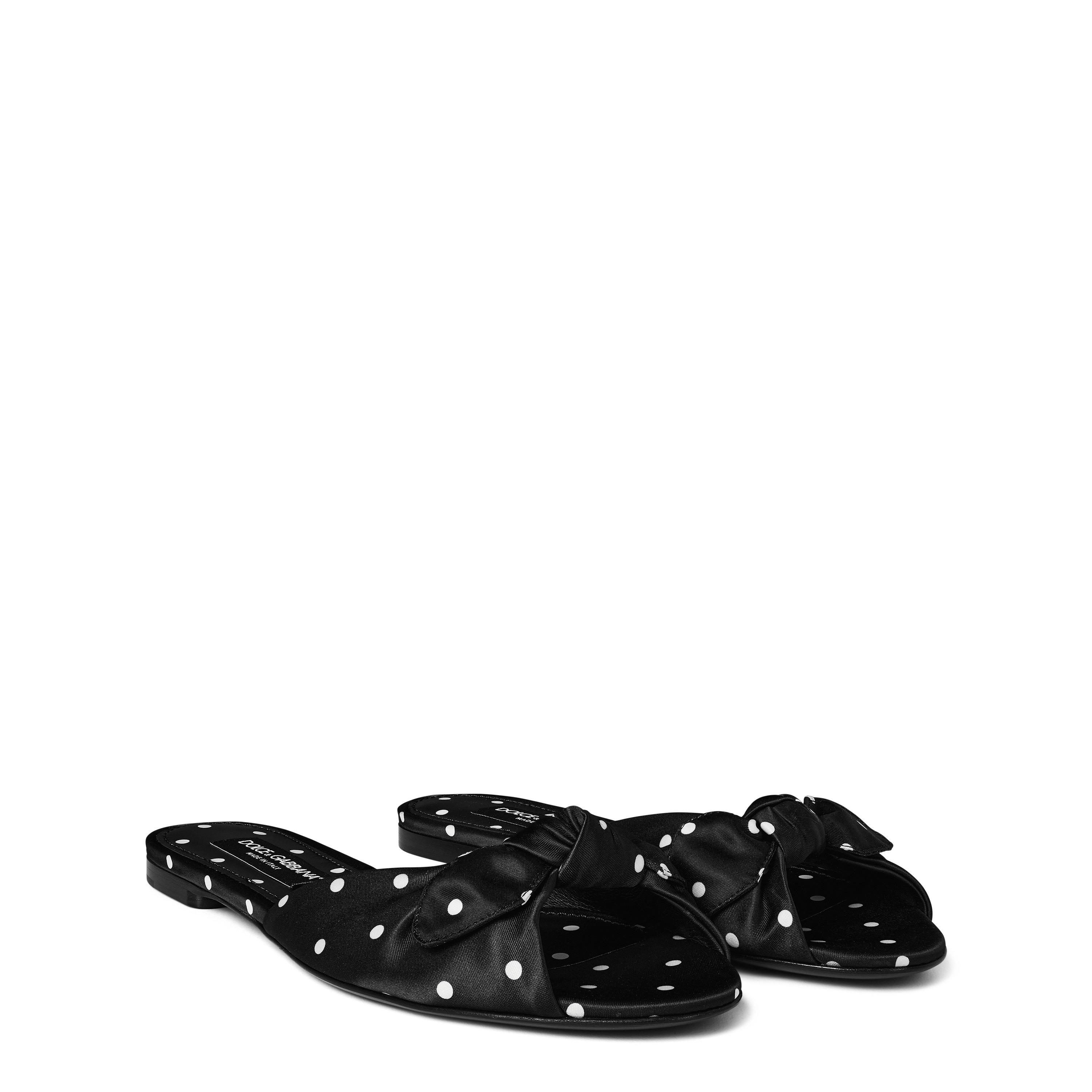 Nero - Dolce and Gabbana - Polka Dot Slippers - 4