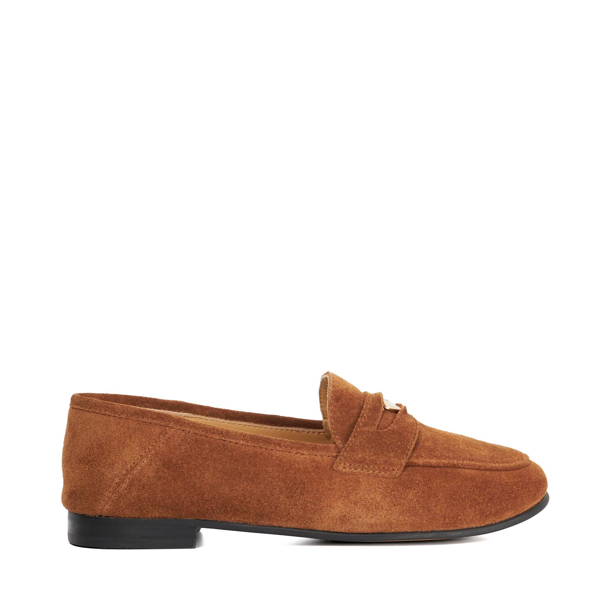 Dune London Women's Greek Loafers - Dark Tan Suede - 5 (38)