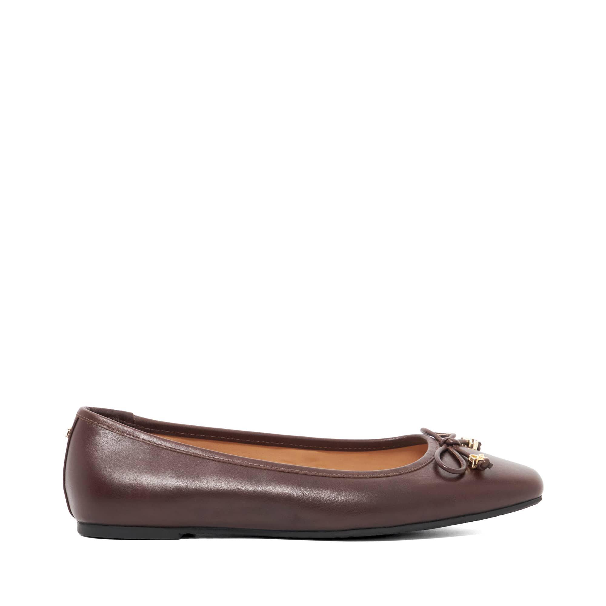 Bruin Leer - Dune London - Women's Hennie Slip-On Flat Mules - 1