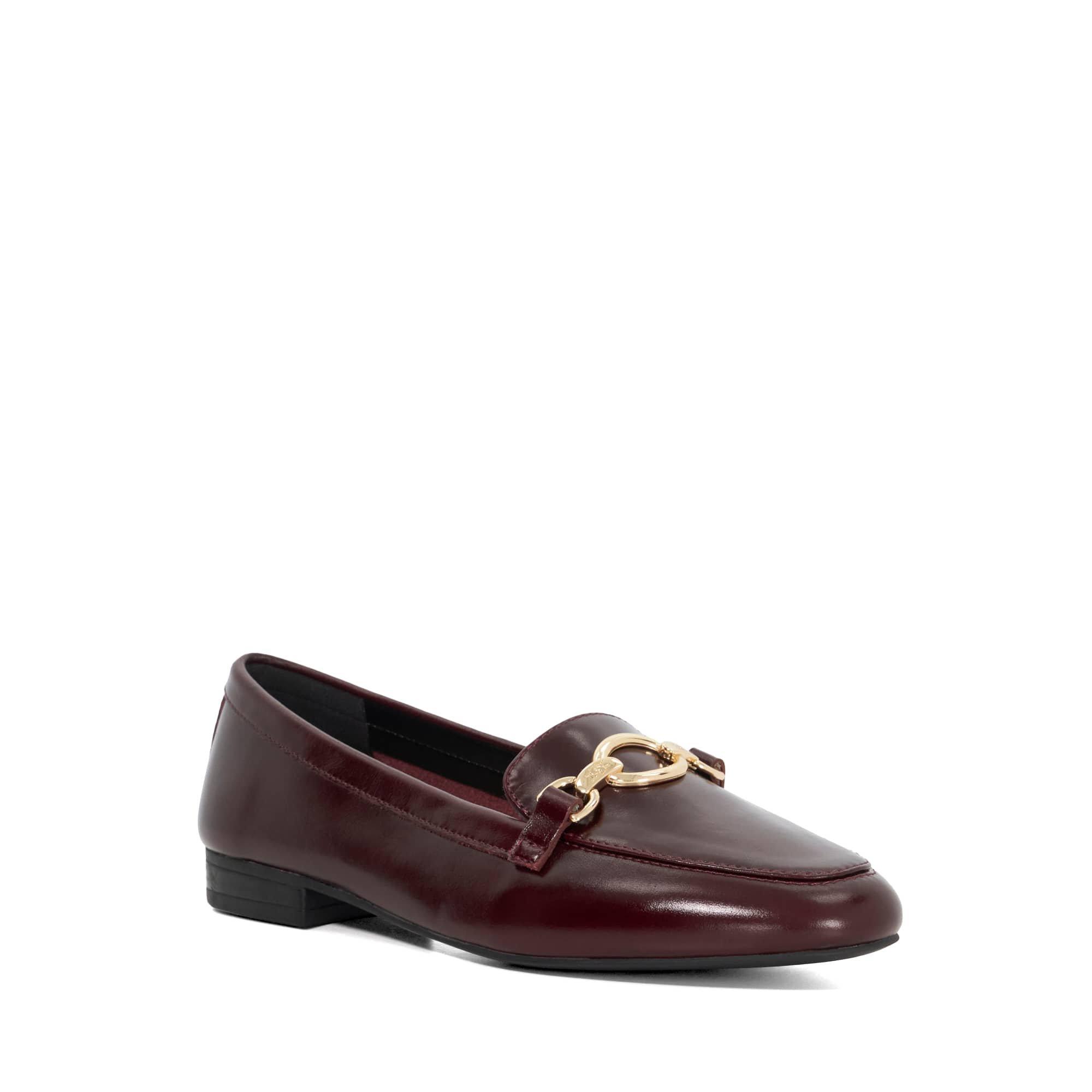Burgundy Lthr - Dune London - Women's Gladia Loafers - 2