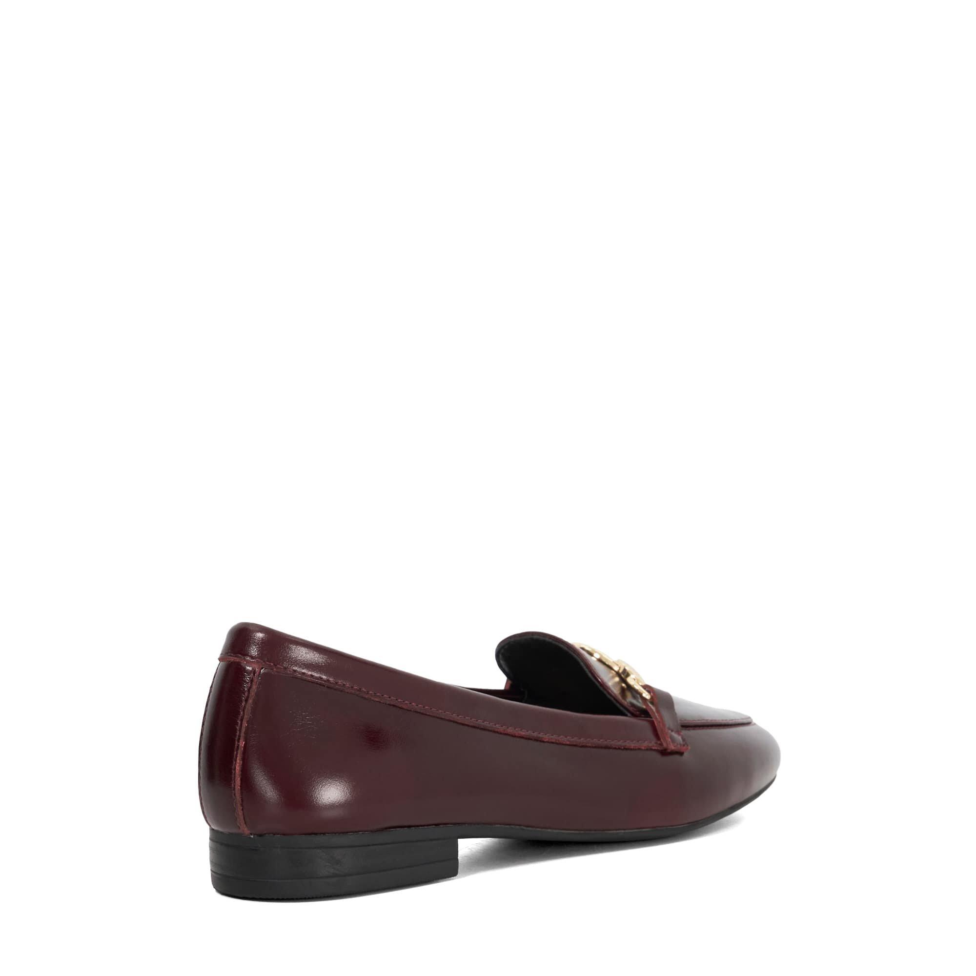 Burgundy Lthr - Dune London - Women's Gladia Loafers - 3