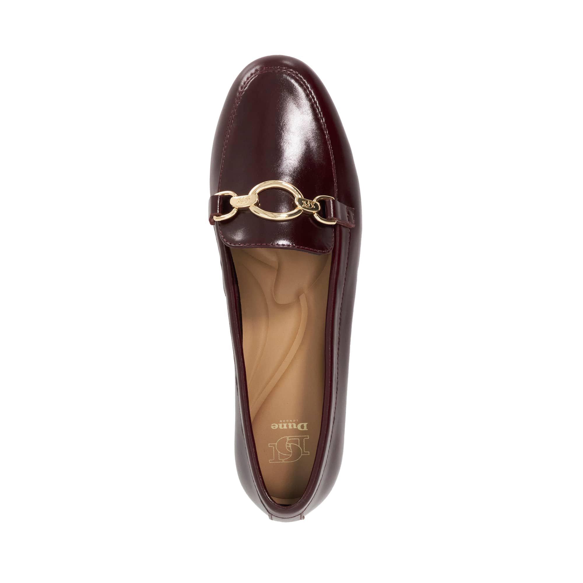 Burgundy Lthr - Dune London - Women's Gladia Loafers - 4