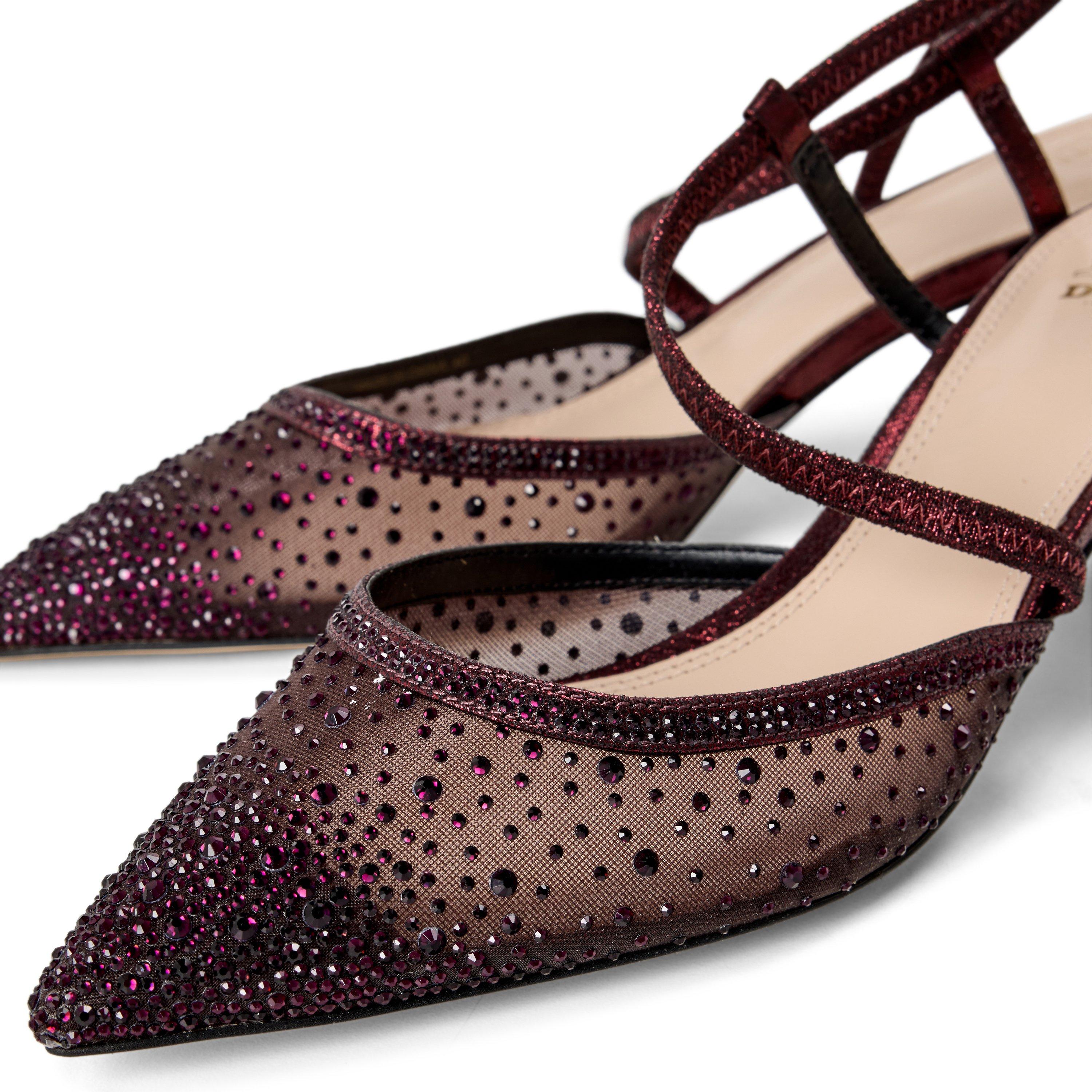 Burgandy - Dune London - Women's Chasing Low Heel Slip On Stiletto Court Shoes - 5