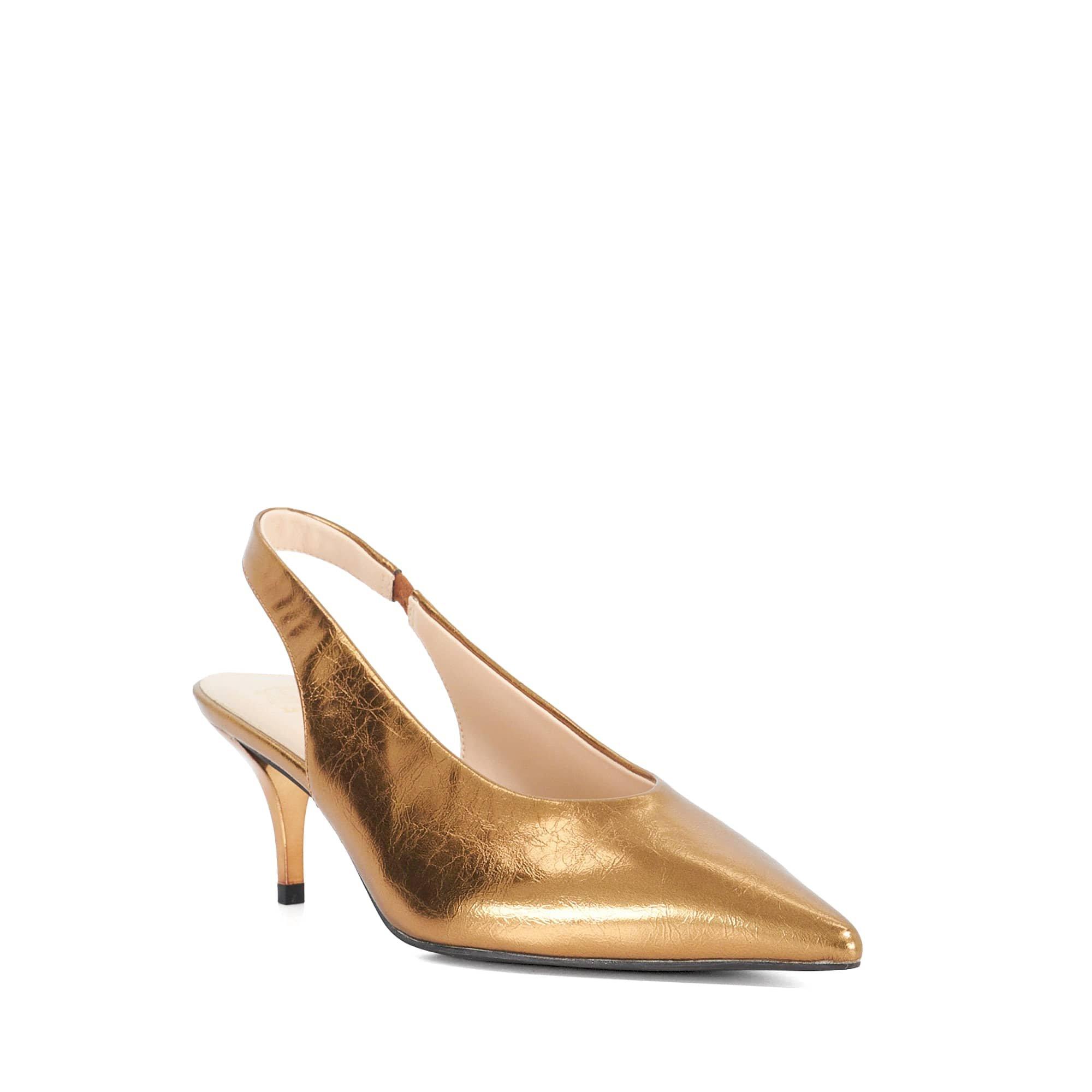 Bronze Synth - Dune London - Women's Cyra Slingbacks - 2