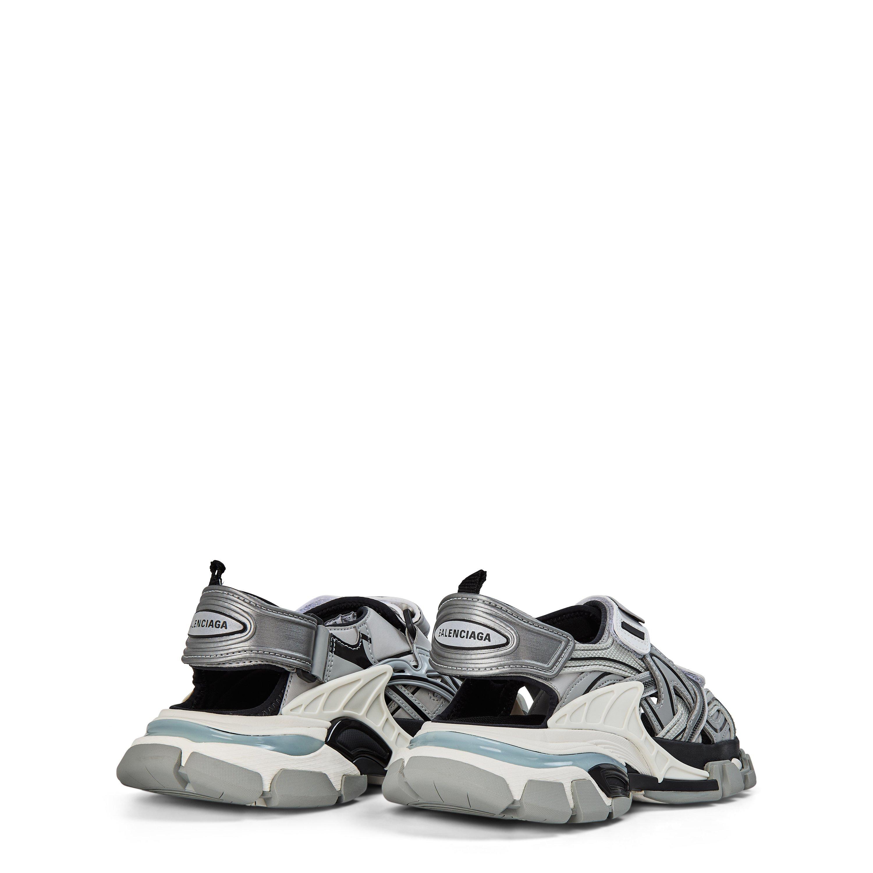Grey/Dk Grey/Wh - Balenciaga - Track Sandals - 4