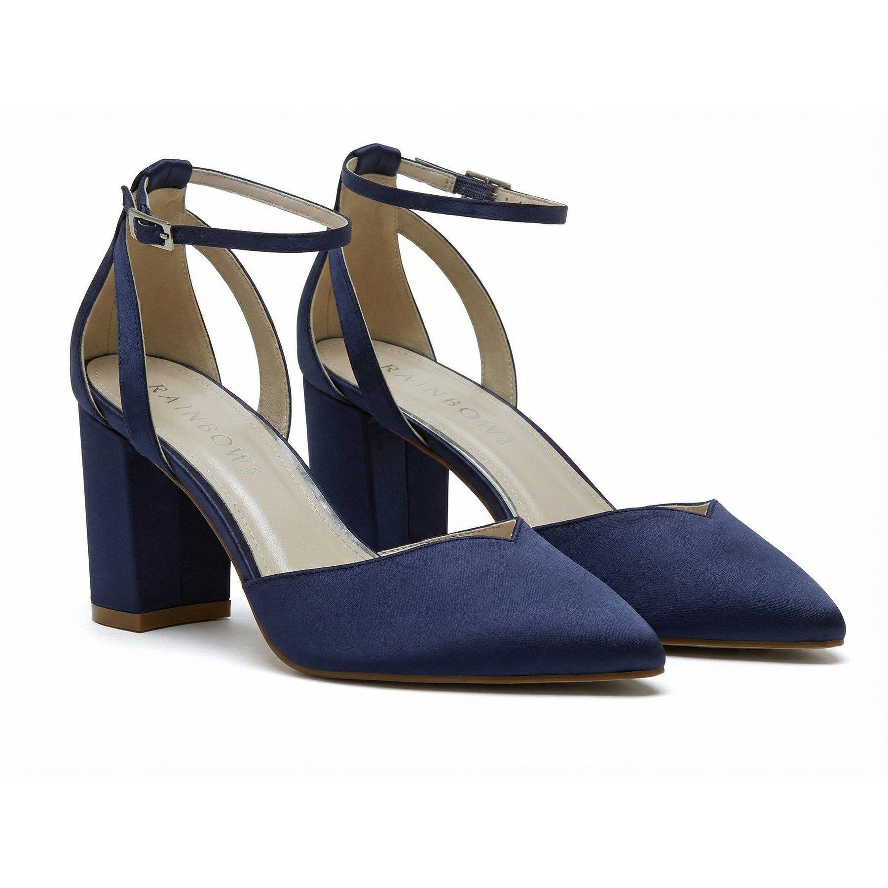 Rainbow Women's Block Court Shoes - Mid Navy - 5 (38)