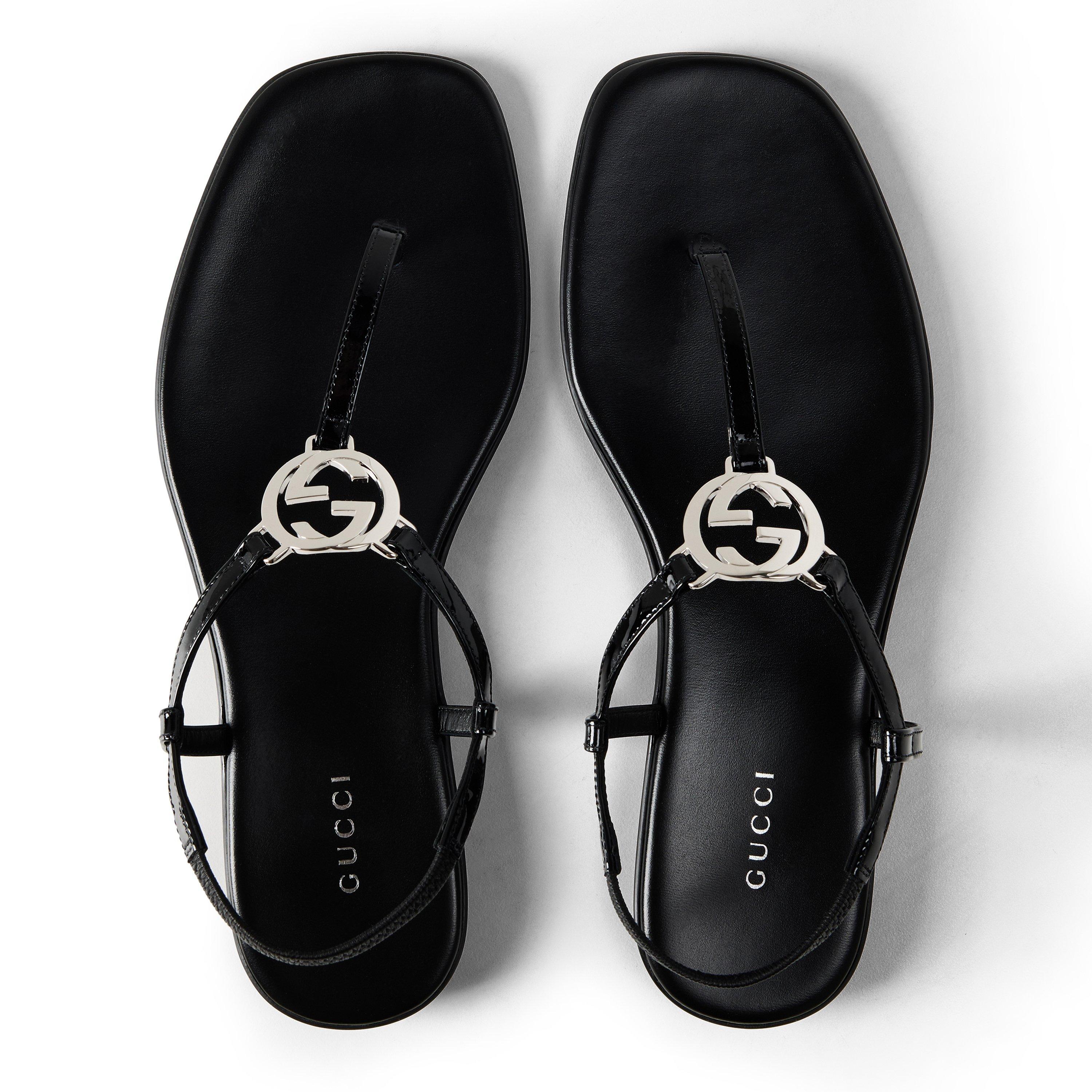 Patent Black - Gucci - Gucci GG Ease Sndl Ld64 - 4