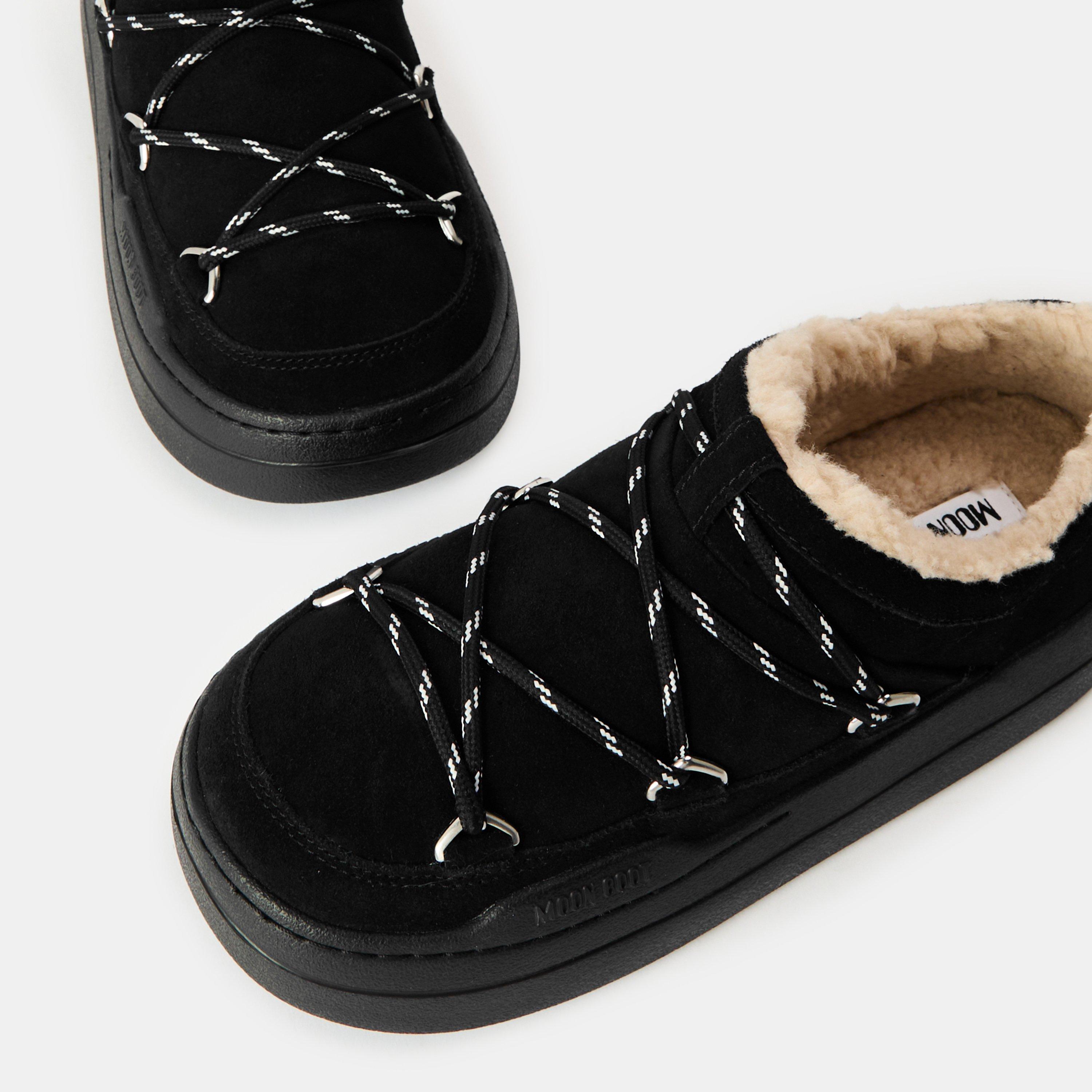 Black - Moon Boot - Womens Park Slipper - 4