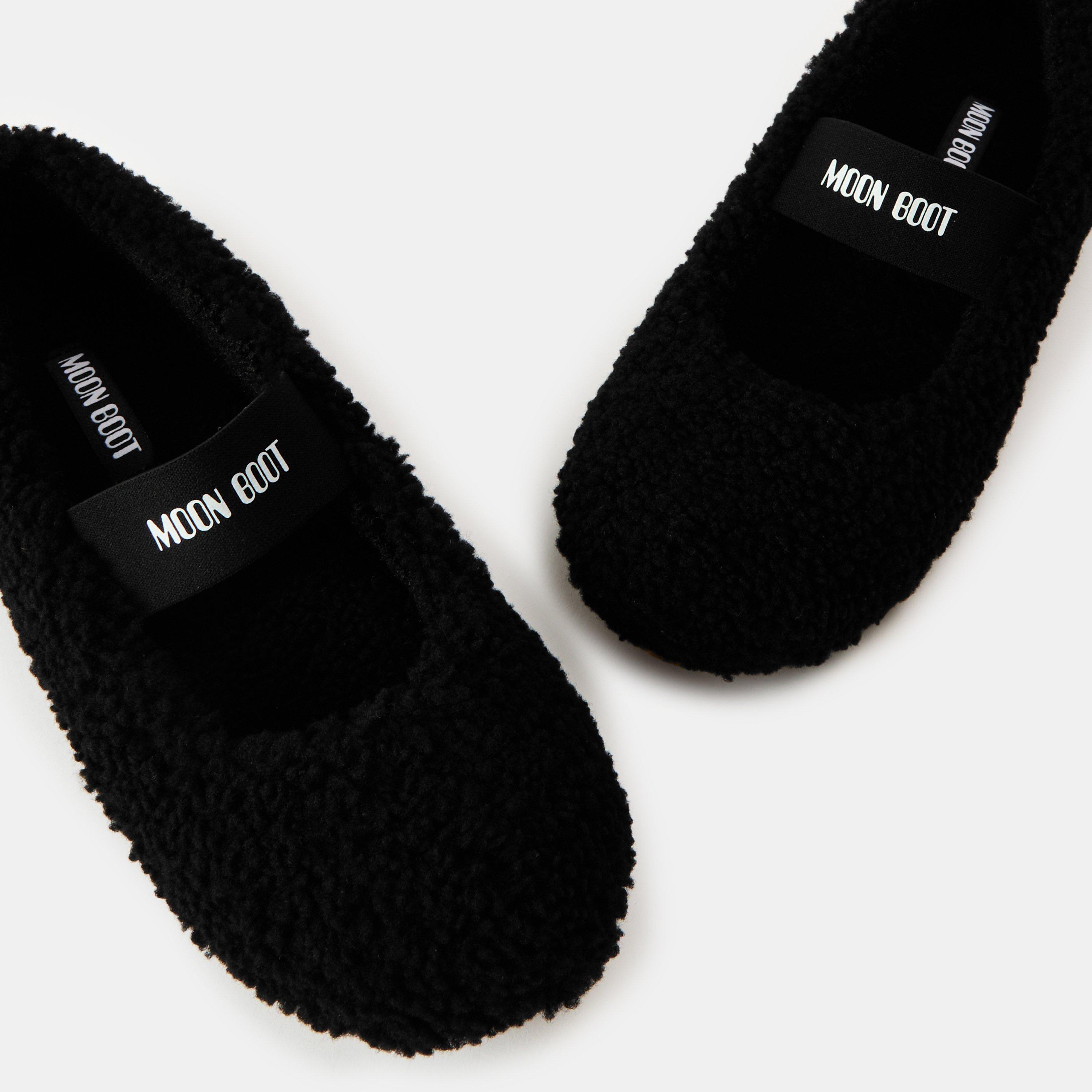 Black - Moon Boot - Women's Bluetooth Shearling Ballet Pumps - 4