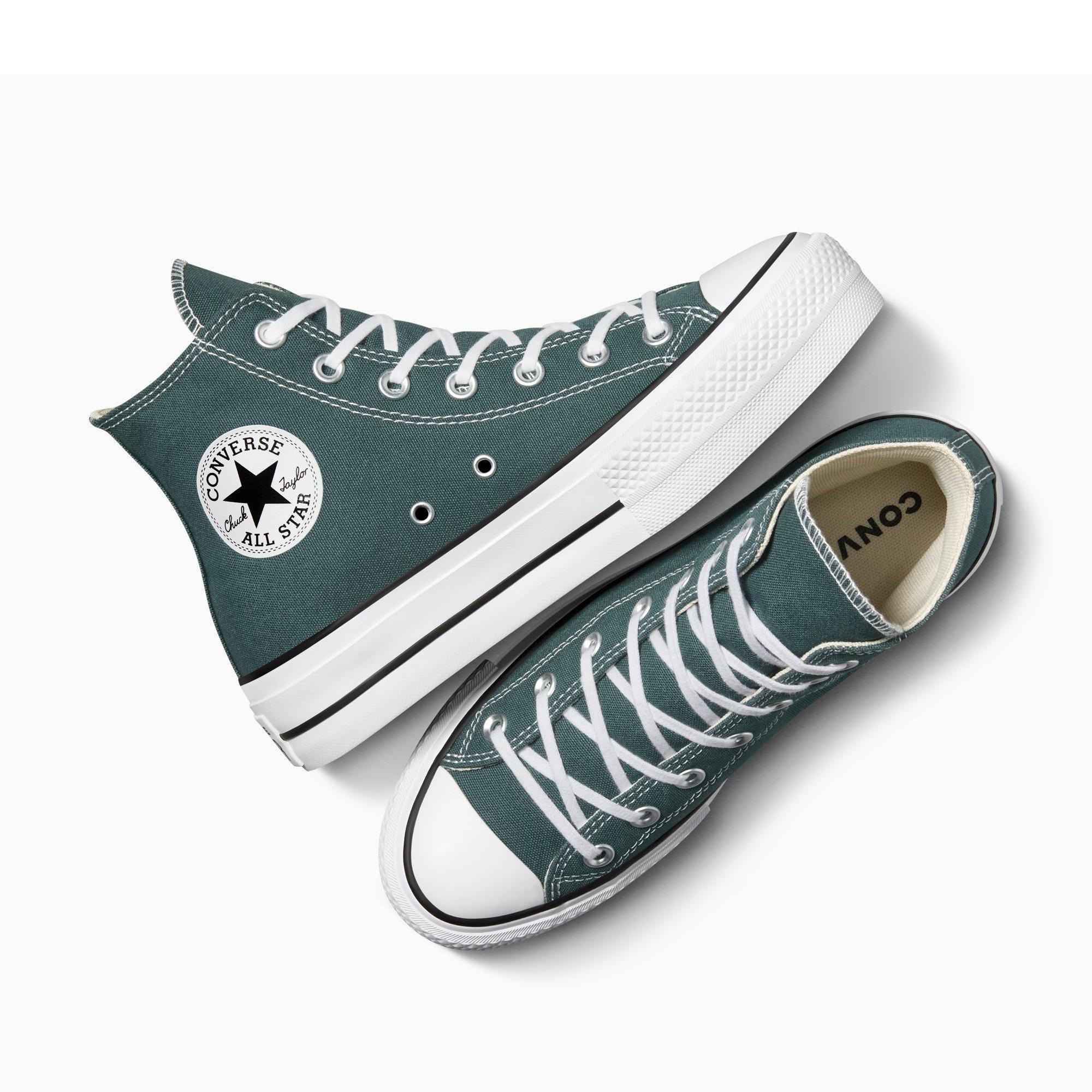 384-True Natu - Converse - Women's Chuck Taylor All Star Lif Platform Trainers - 5