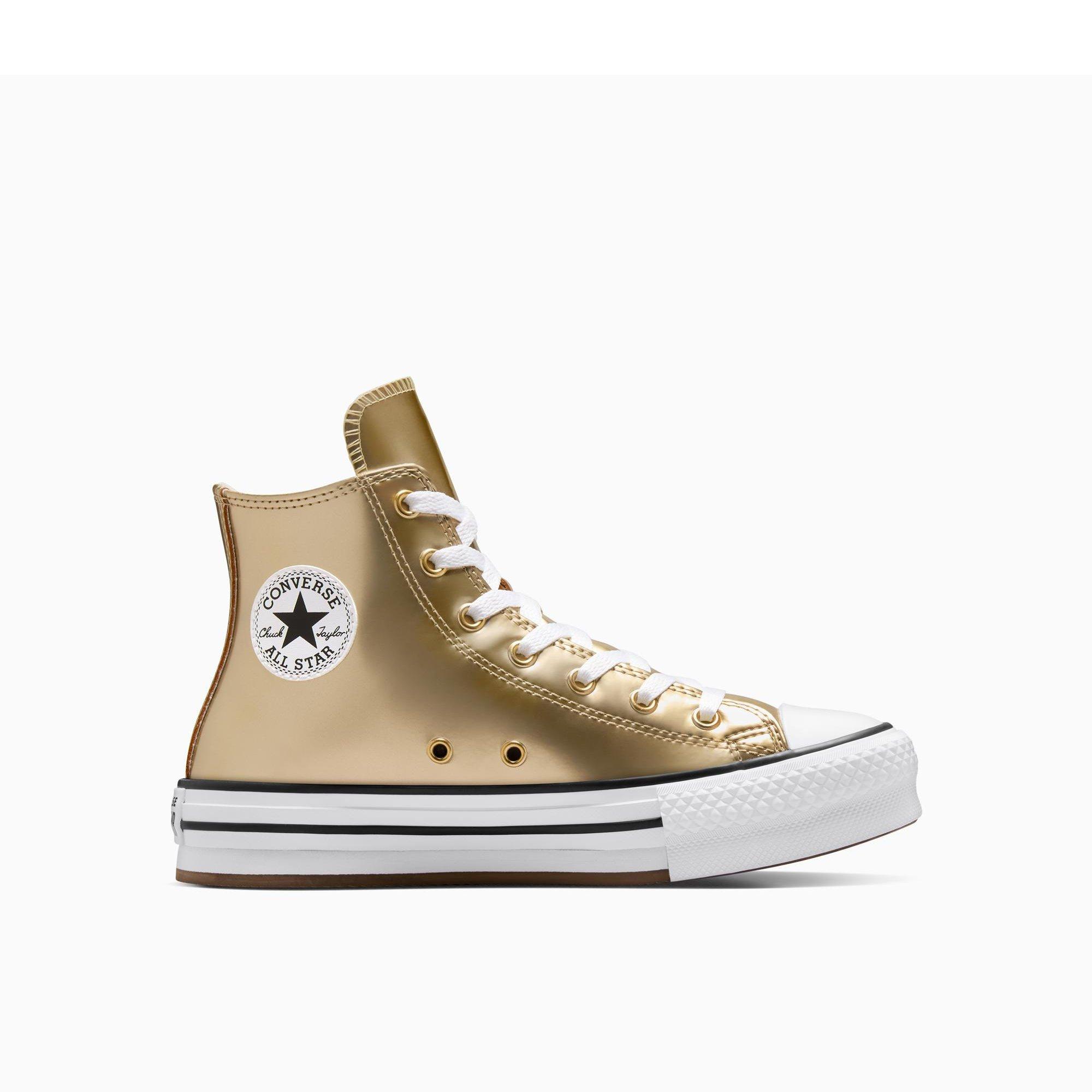 752-Metallic - Converse - Women's Chuck Taylor All Star Eva Platform Trainers - 1