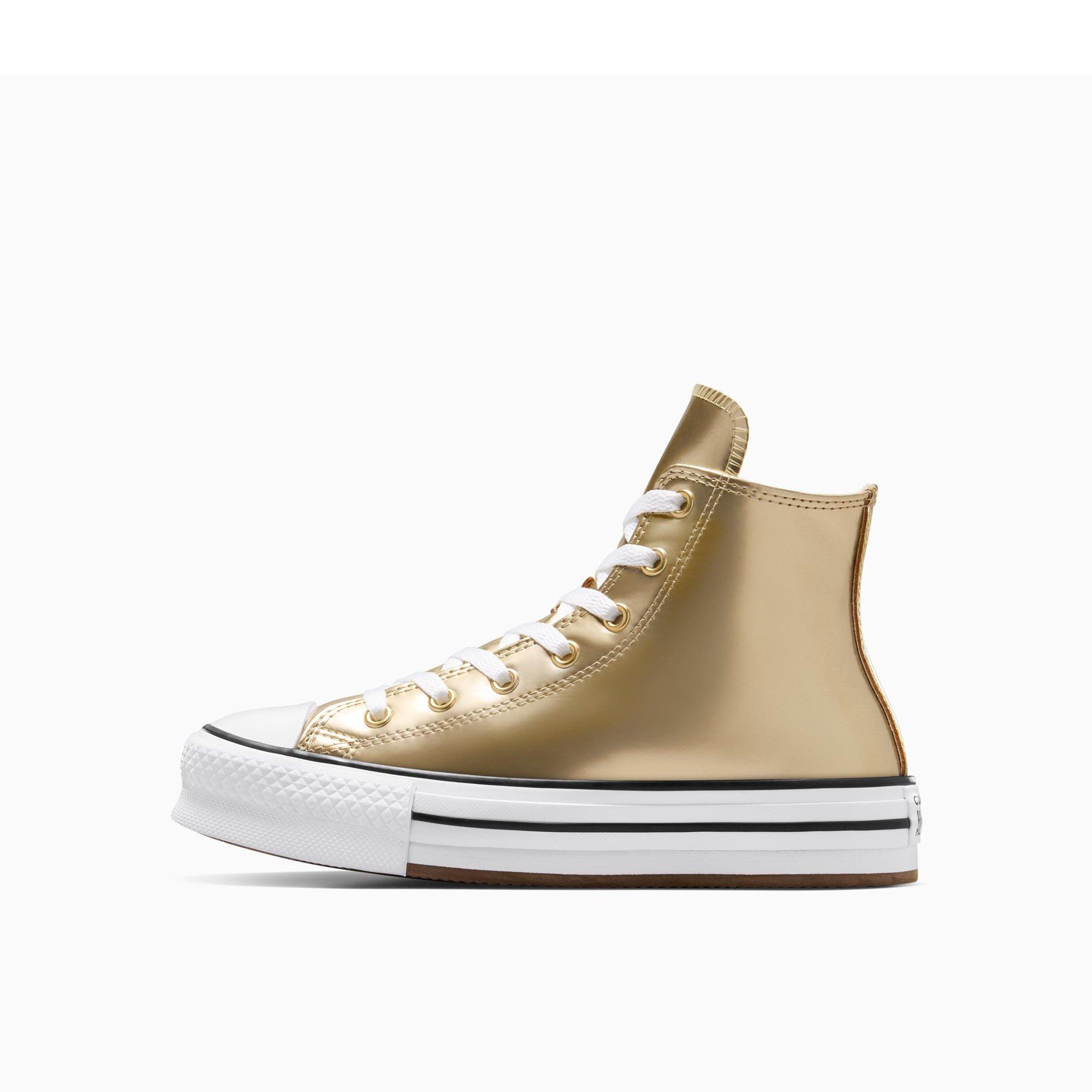 752-Metallic - Converse - Women's Chuck Taylor All Star Eva Platform Trainers - 2