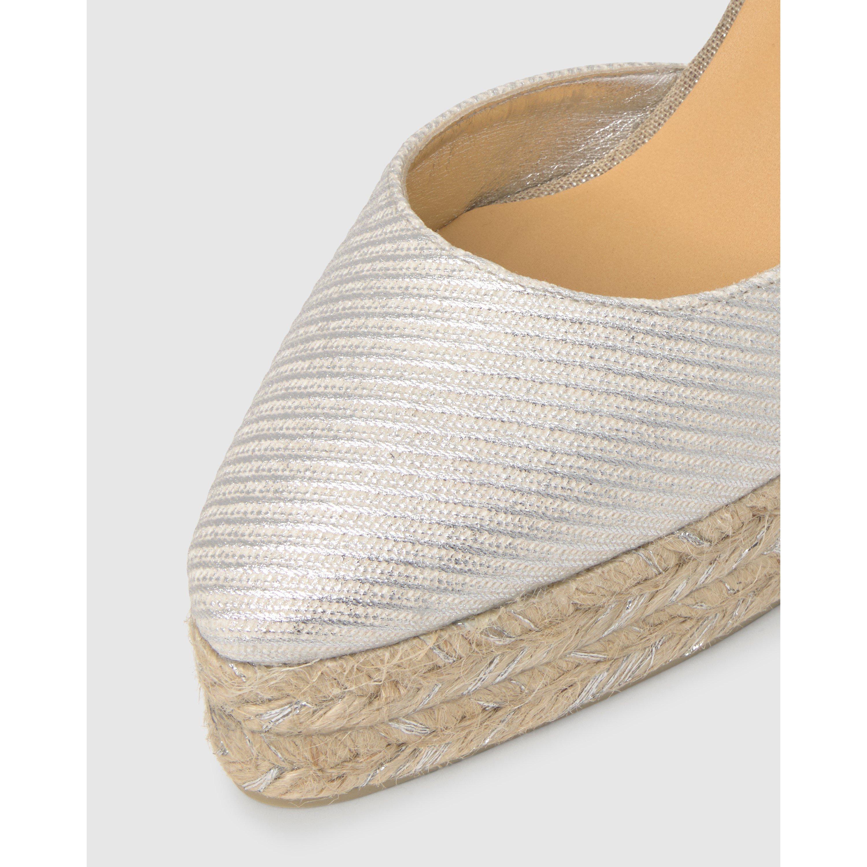 Castaner Women's Wedge Sandals - Plata - 6 (39)