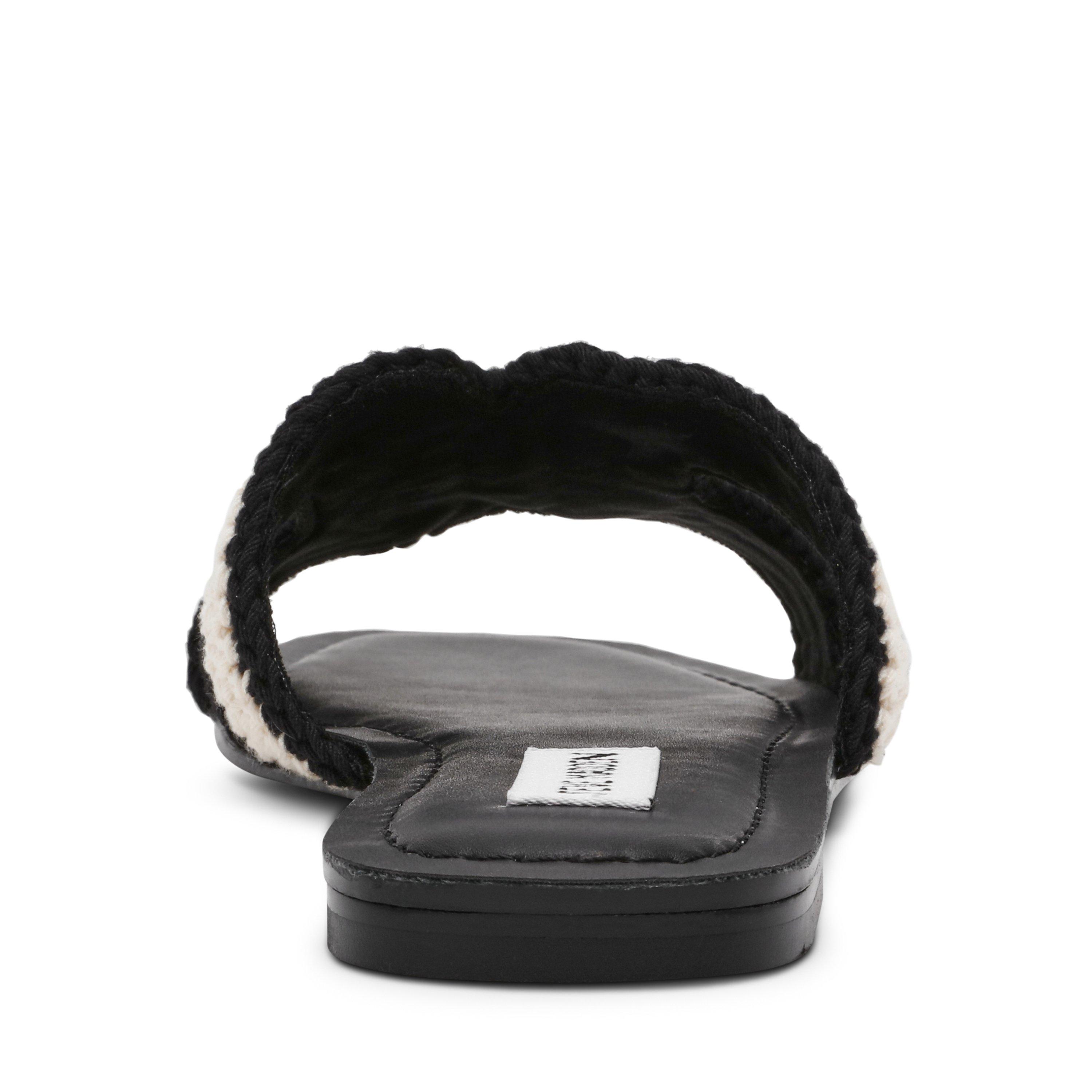 Black/Bone - Steve Madden - Women's Flat Sandals - 6