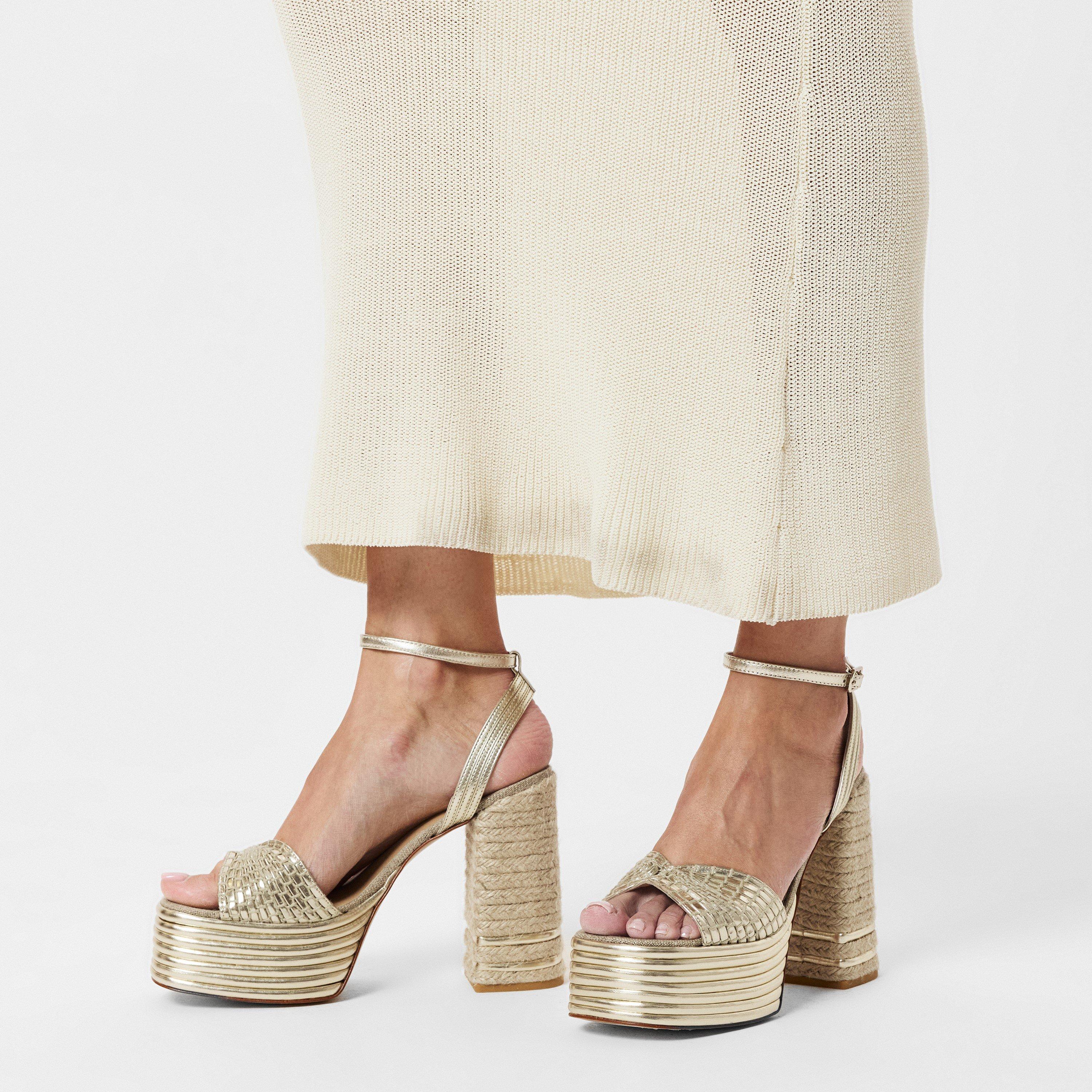 Champagne - Castaner - Ferosa Block Heels - 3