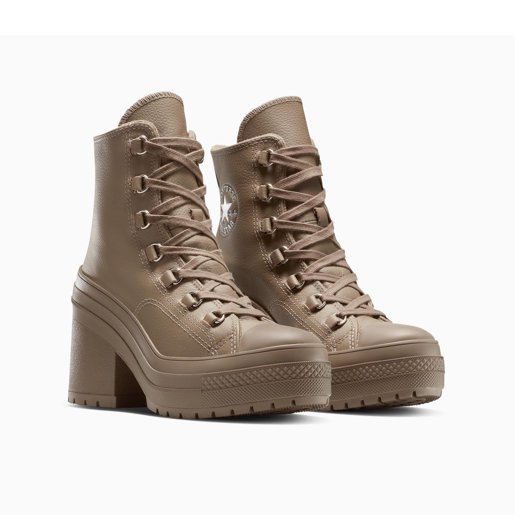 216-Classic T - Converse - Unisex Adults Chuck 70 De Luxe Heel Platform Ankle Heeled Boots - 4