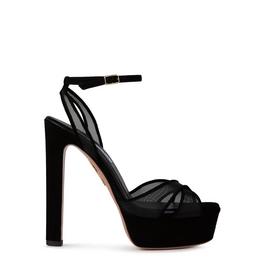 Aquazzura Divine Mesh Sandal Plateau 130