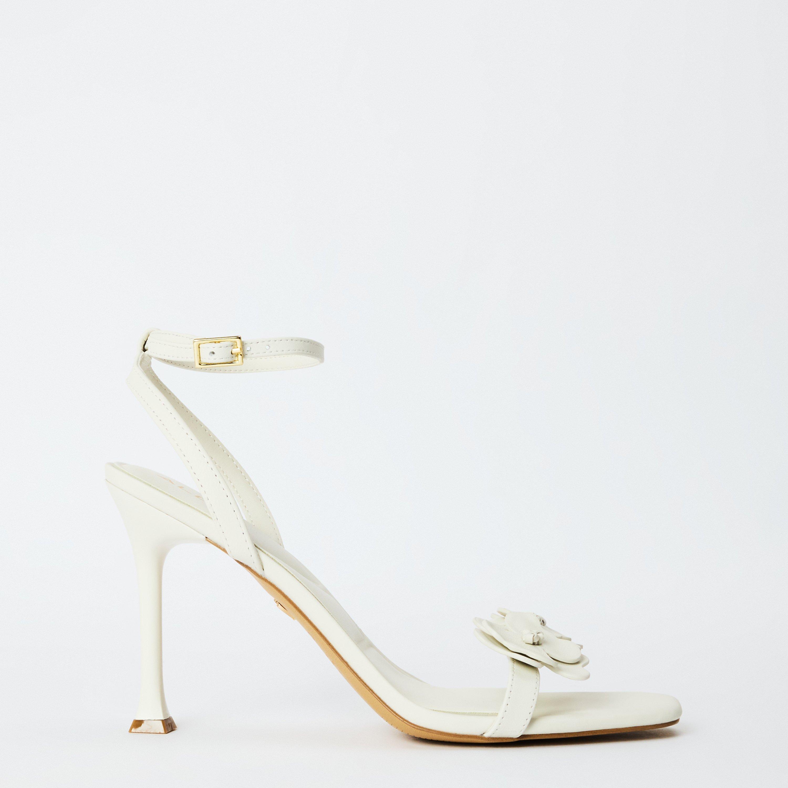 White - Aldo - Women's Daisylily Heeled Sandals - 1