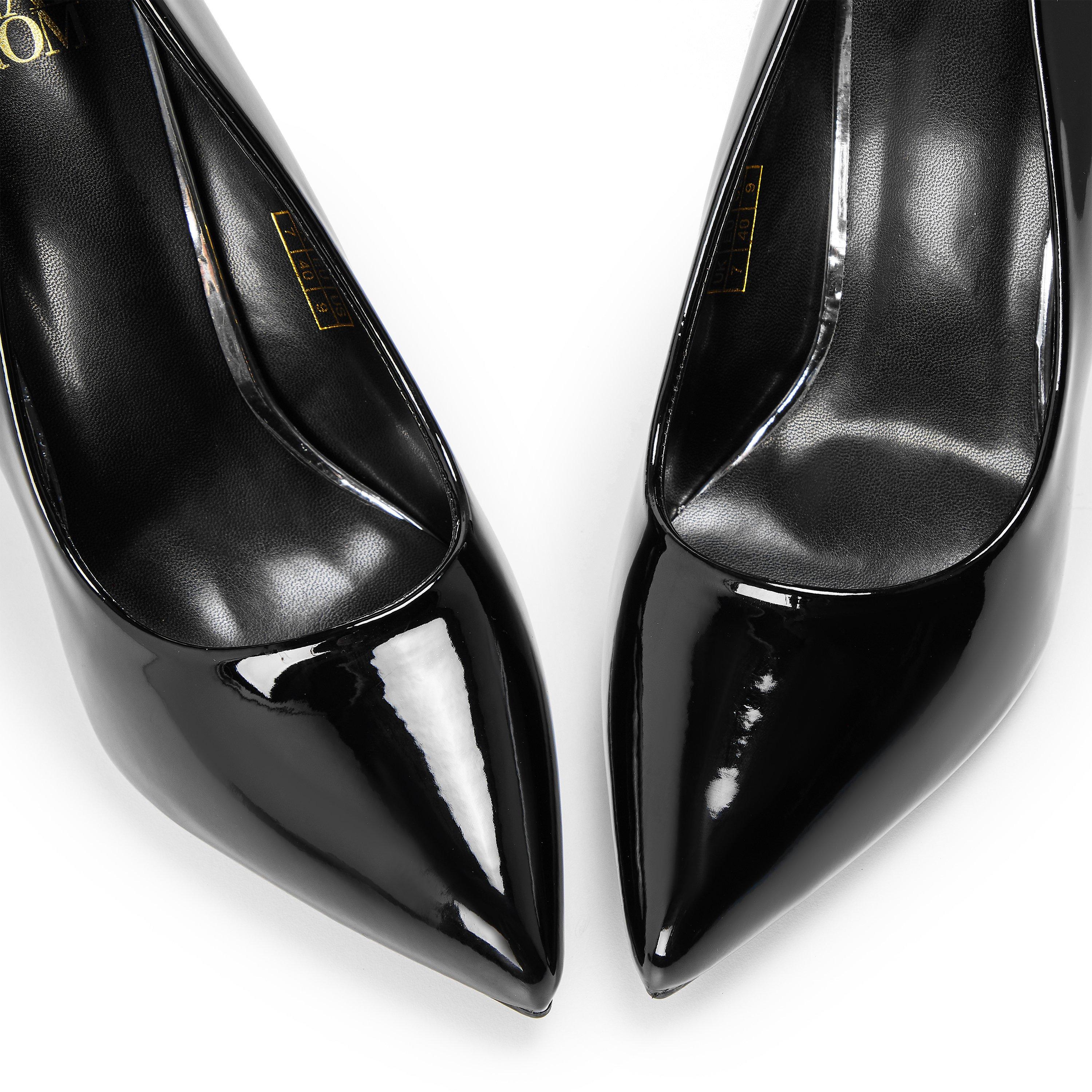 Black PU - Wheres That From - Wheres High Heel Stiletto Pumps - 3