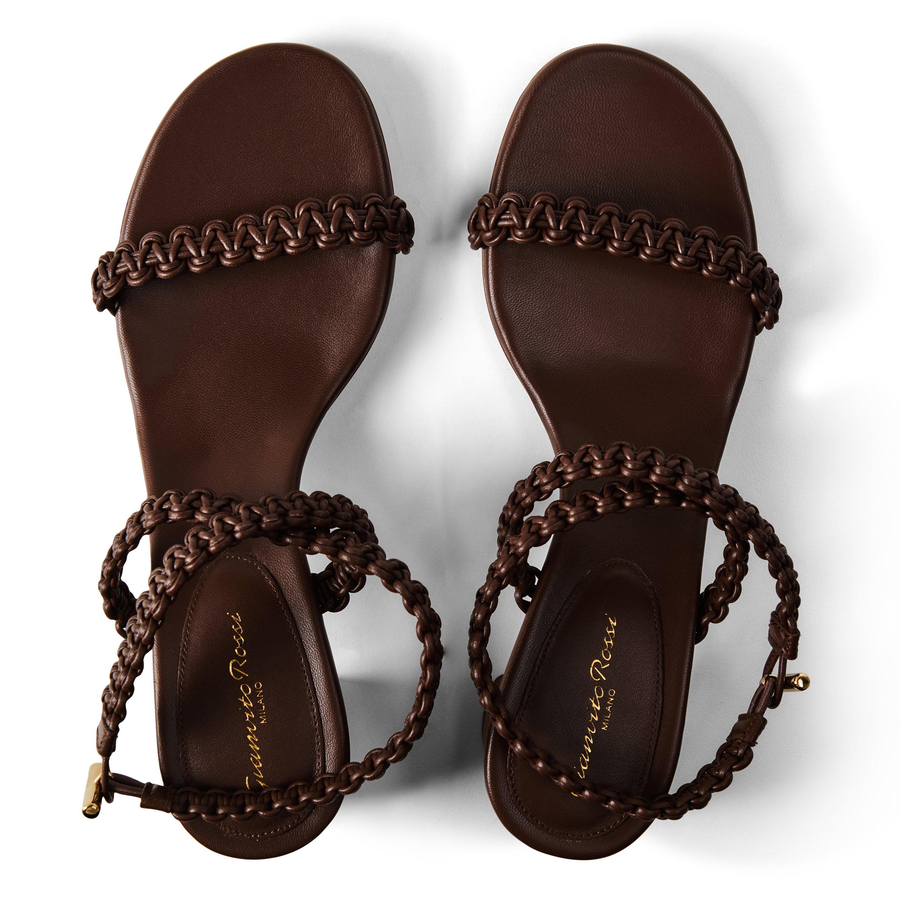 Brown - Gianvito Rossi - Women's Sedona 45h Heeled Sandals - 4