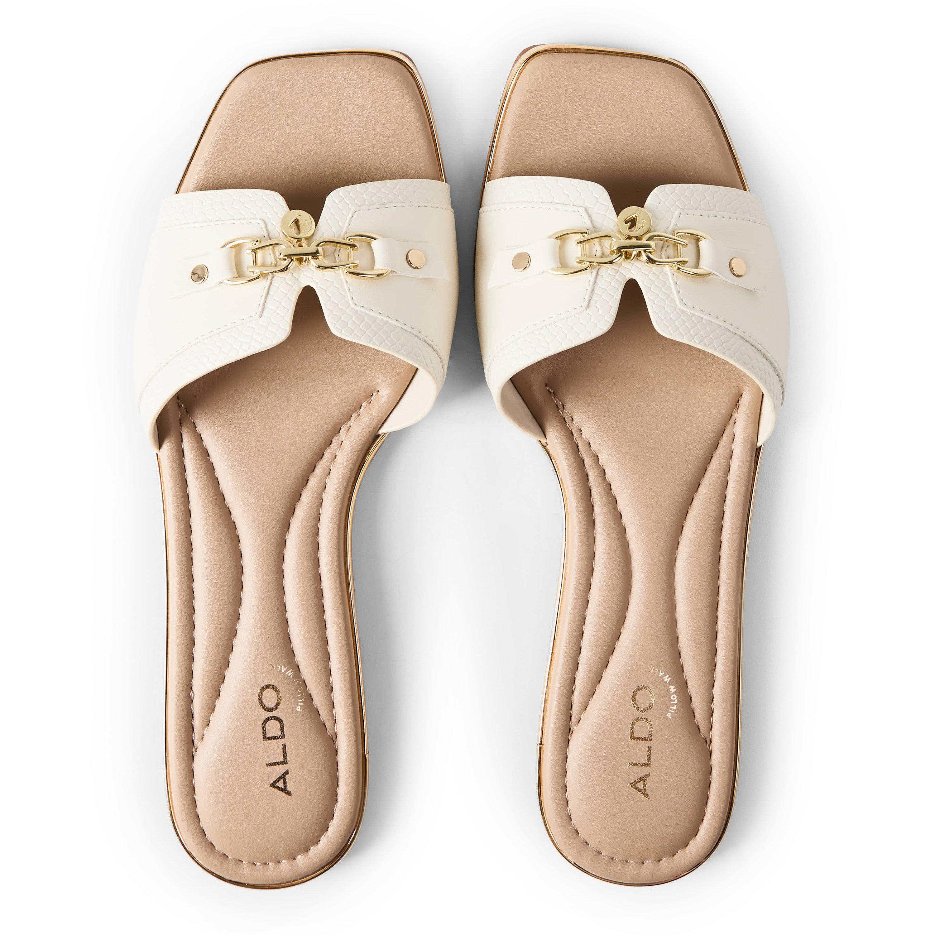 Open White - Aldo - Women's Flat Sandals - 4