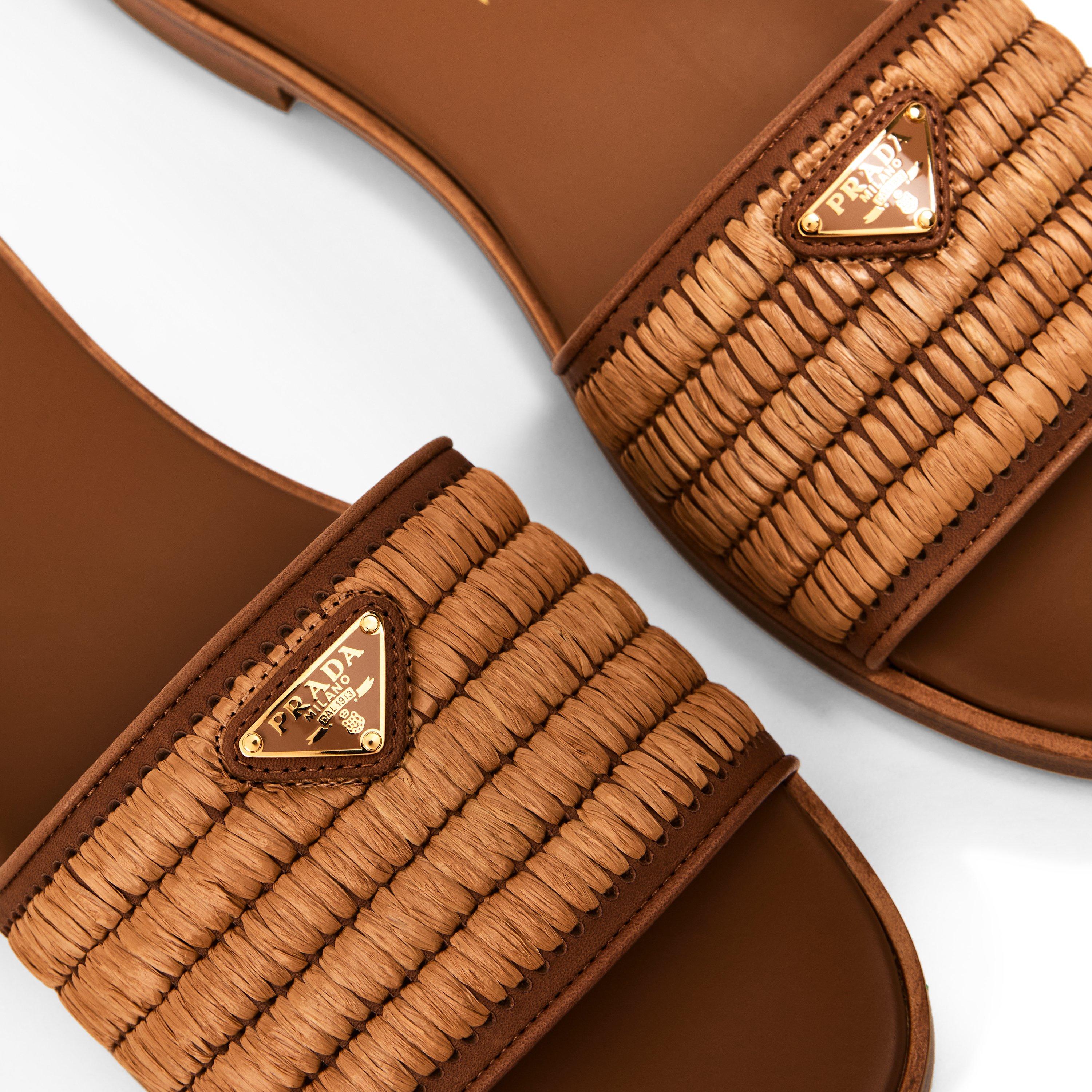 Caramel - Prada - Women's Flat Sandal - 3