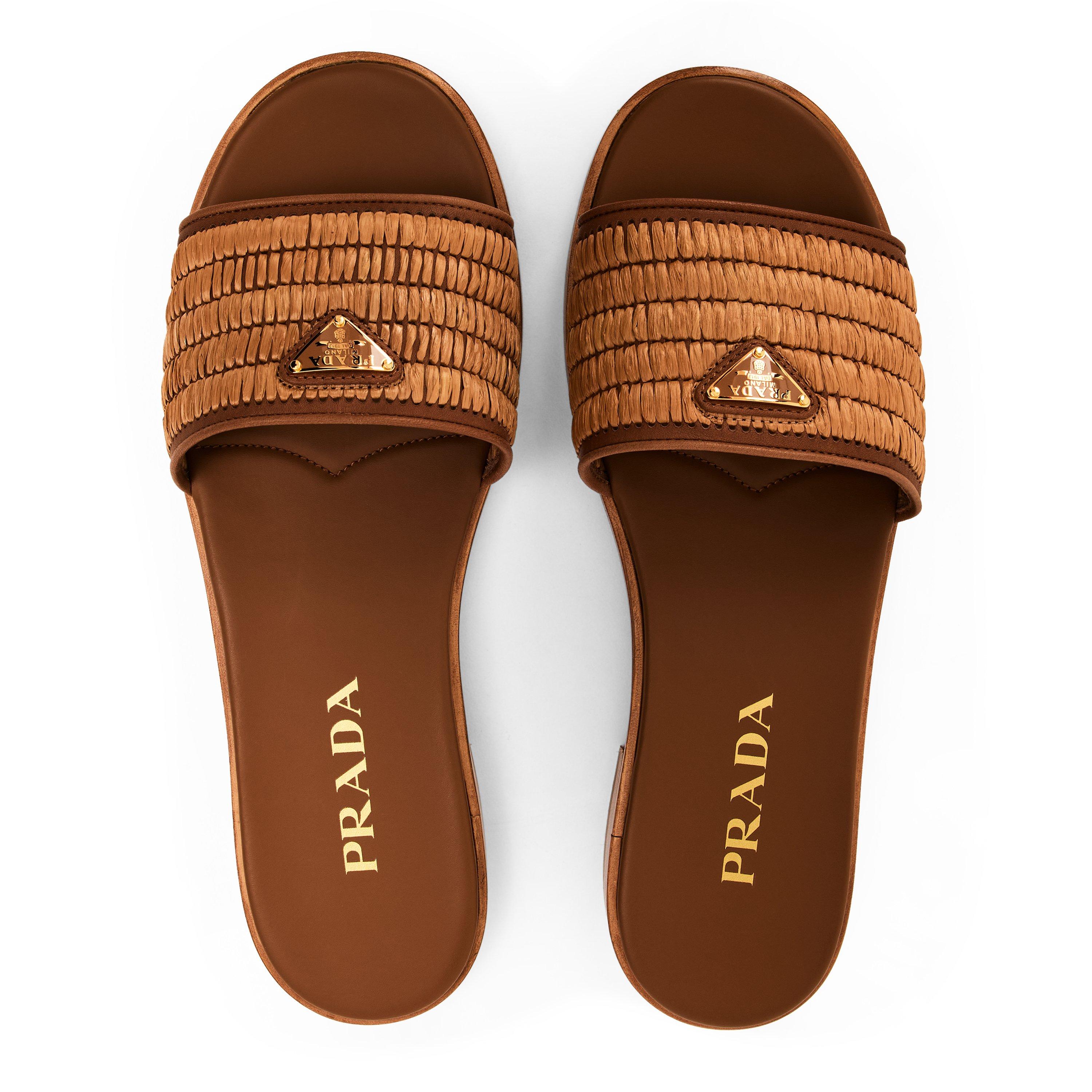 Caramel - Prada - Women's Flat Sandal - 4