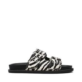 Steve Madden Agent Zebra Pool Slides