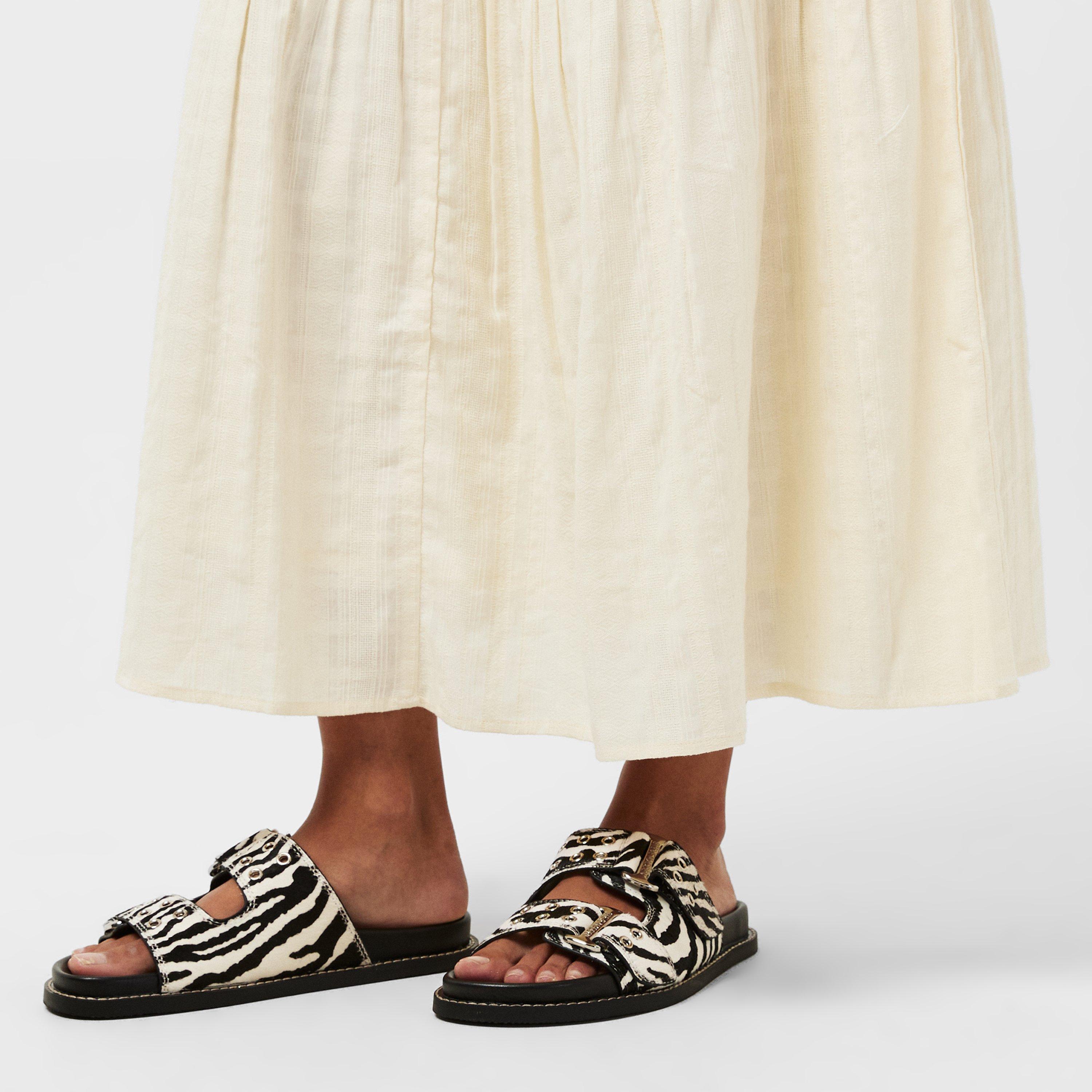 Zebra - Steve Madden - Women's Agent Zebra Flat Sandals - 3