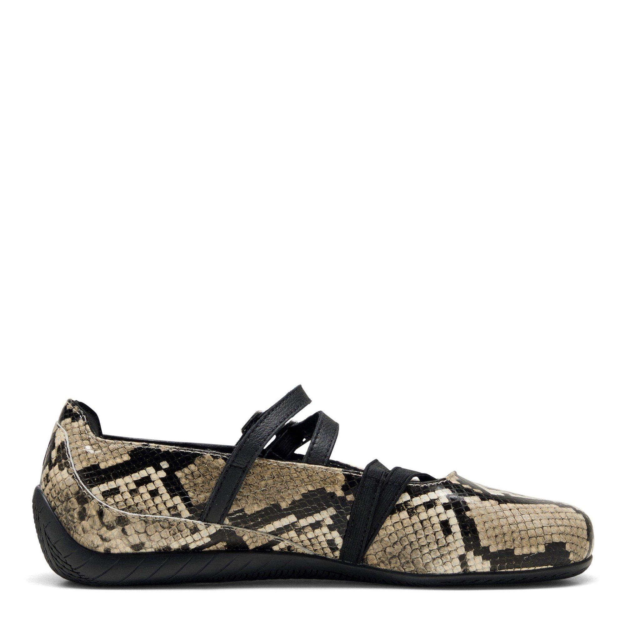 Puma Women's SpeedCat Ballet Snake Ballet Pumps - Puma Black - Size 4 (37)