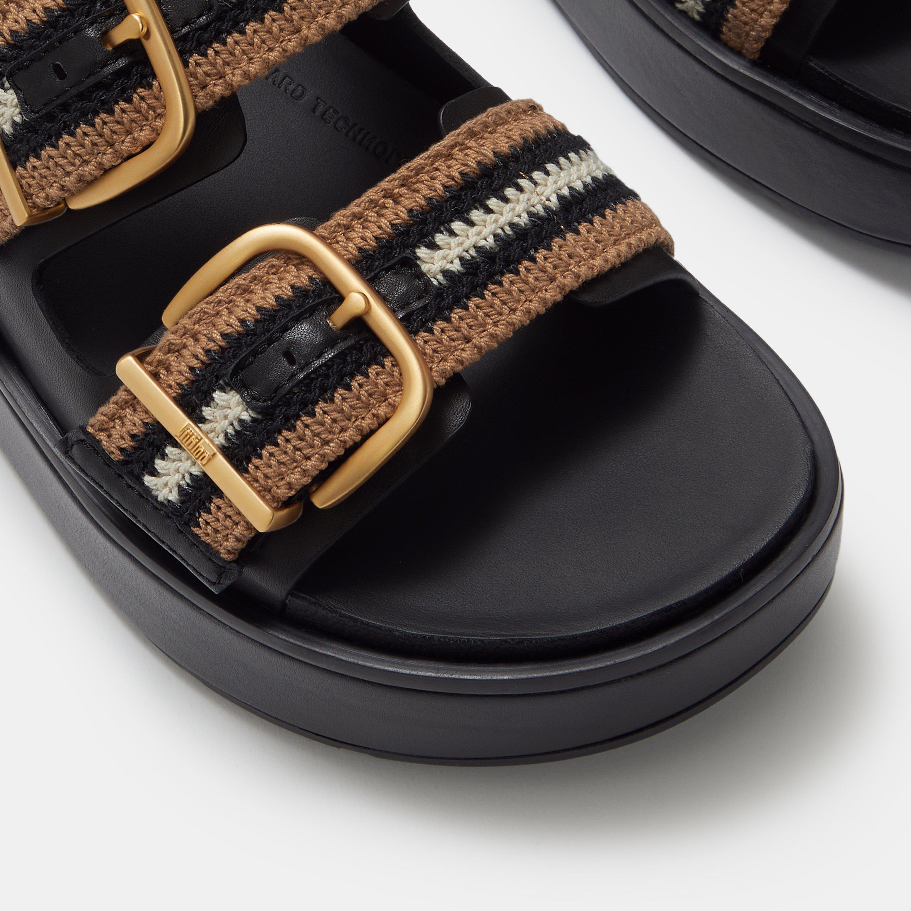 Black Mix - FitFlop - Gen-FF Max Buckle Slides - 4