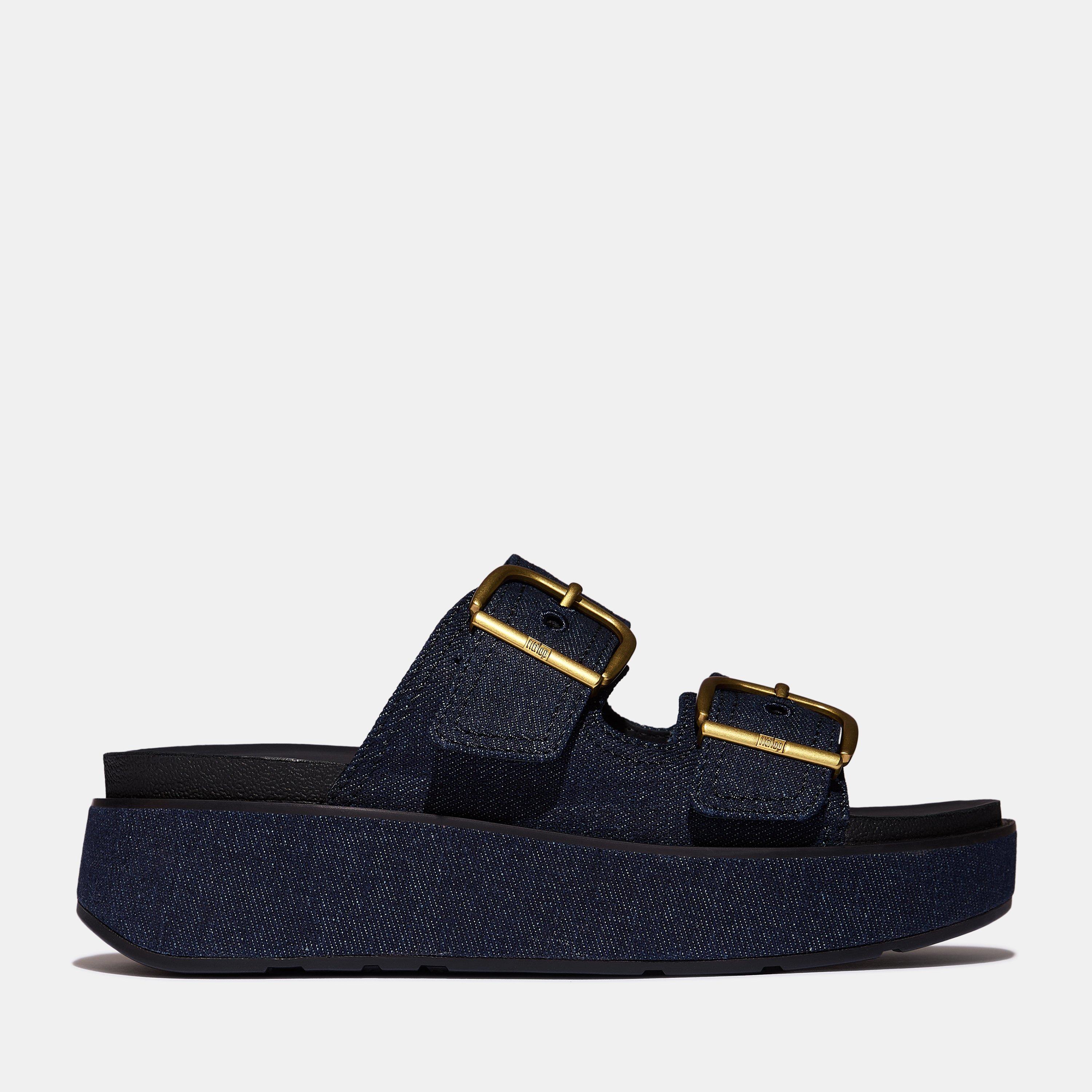 Dark Denim - FitFlop - Gen-FF Max Buckle Slides - 1