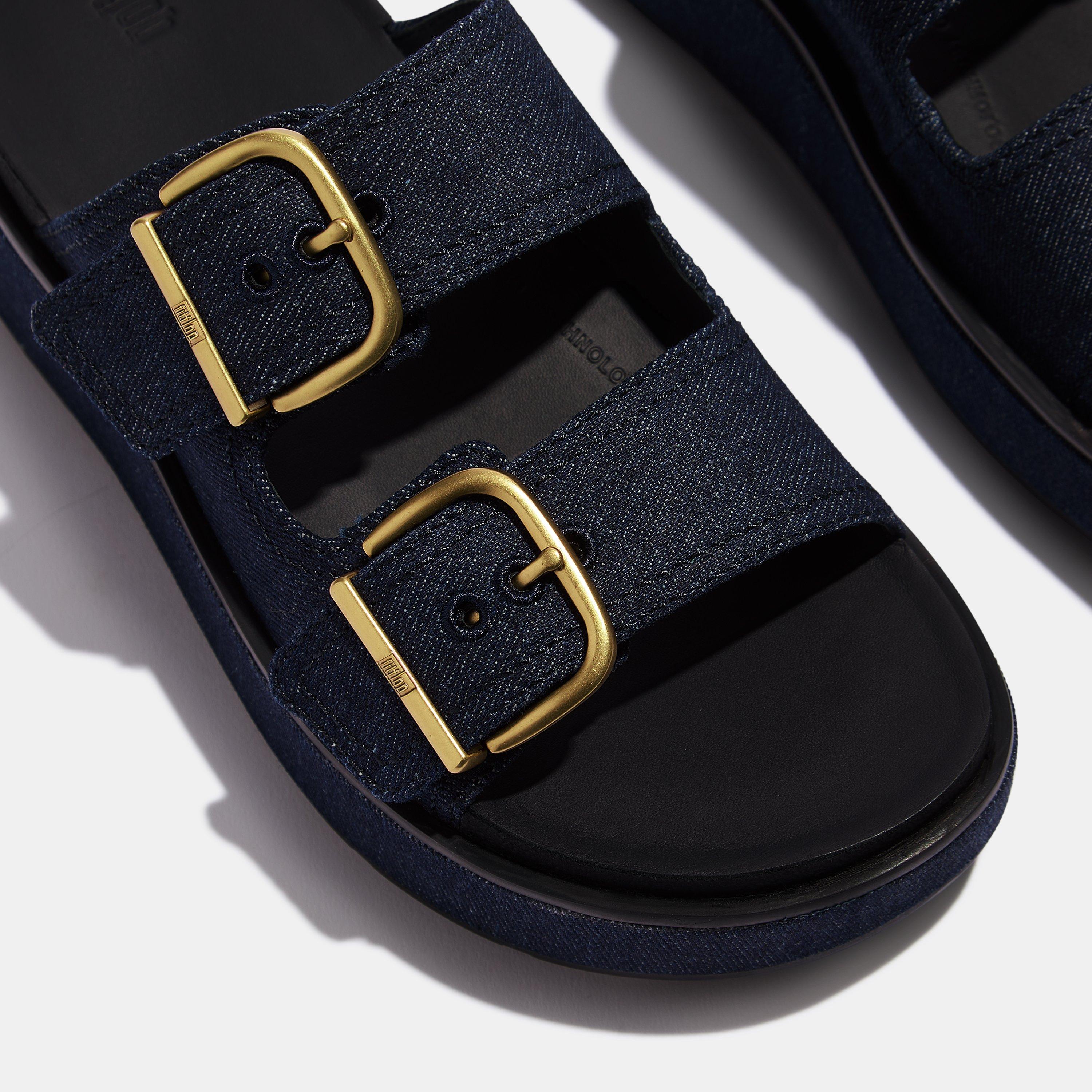 Dark Denim - Fitflop - Fitflop Dbl Buckle Ld62 - 4