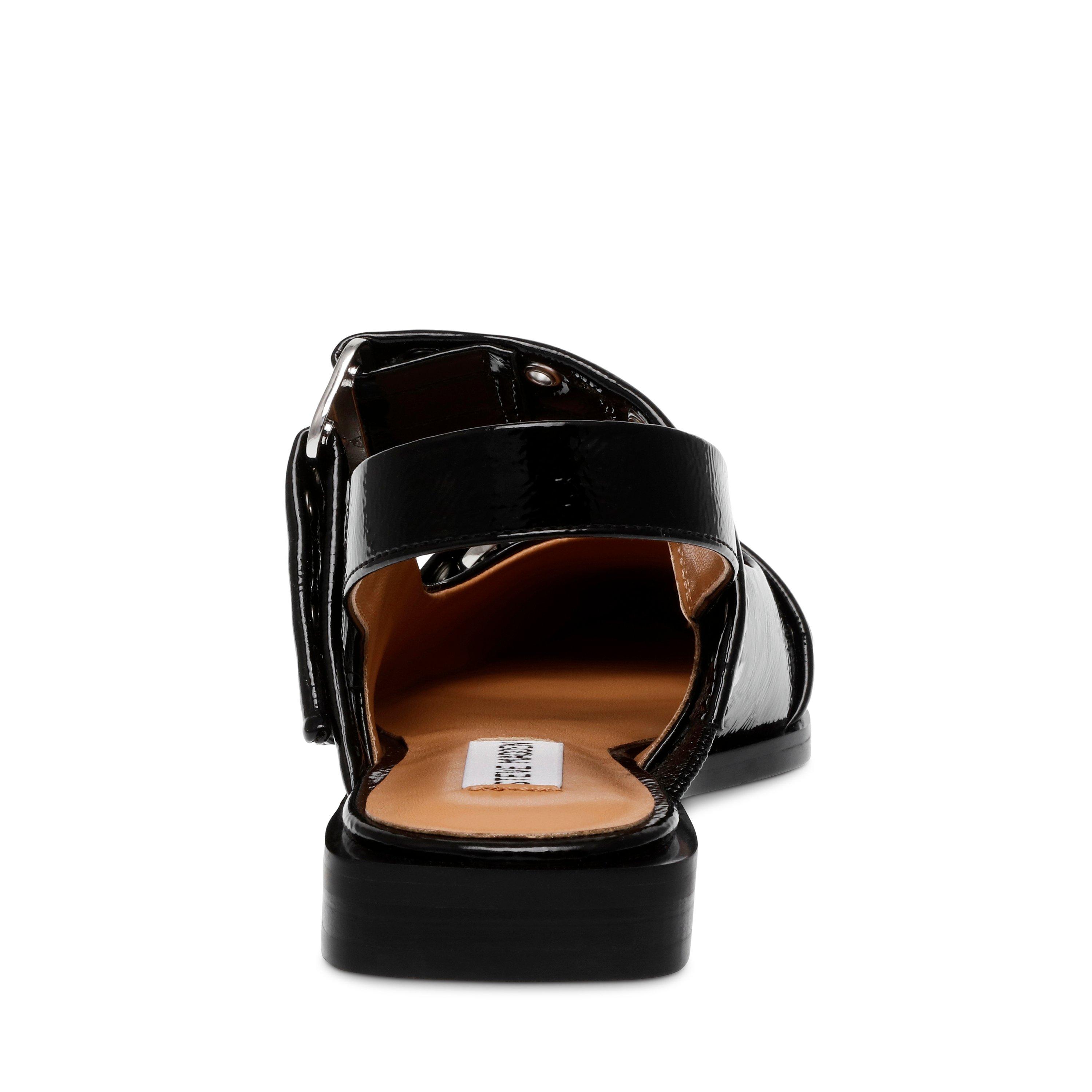 Preto Envernizado - Steve Madden - Women's Grand Ave Buckle Ballet Pumps - 5